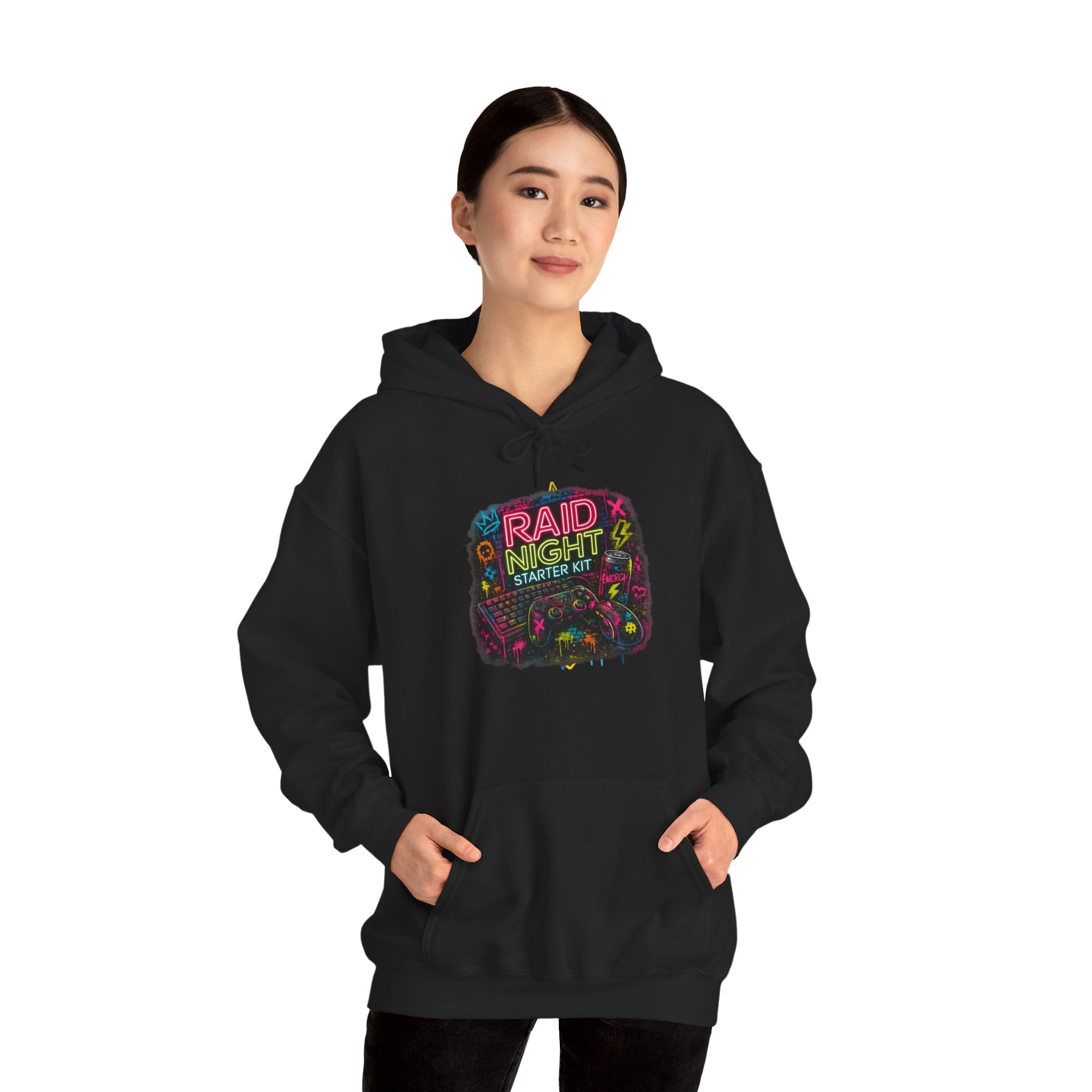 Raid Night Starter Kit | Retro Neon Gamer Hoodie