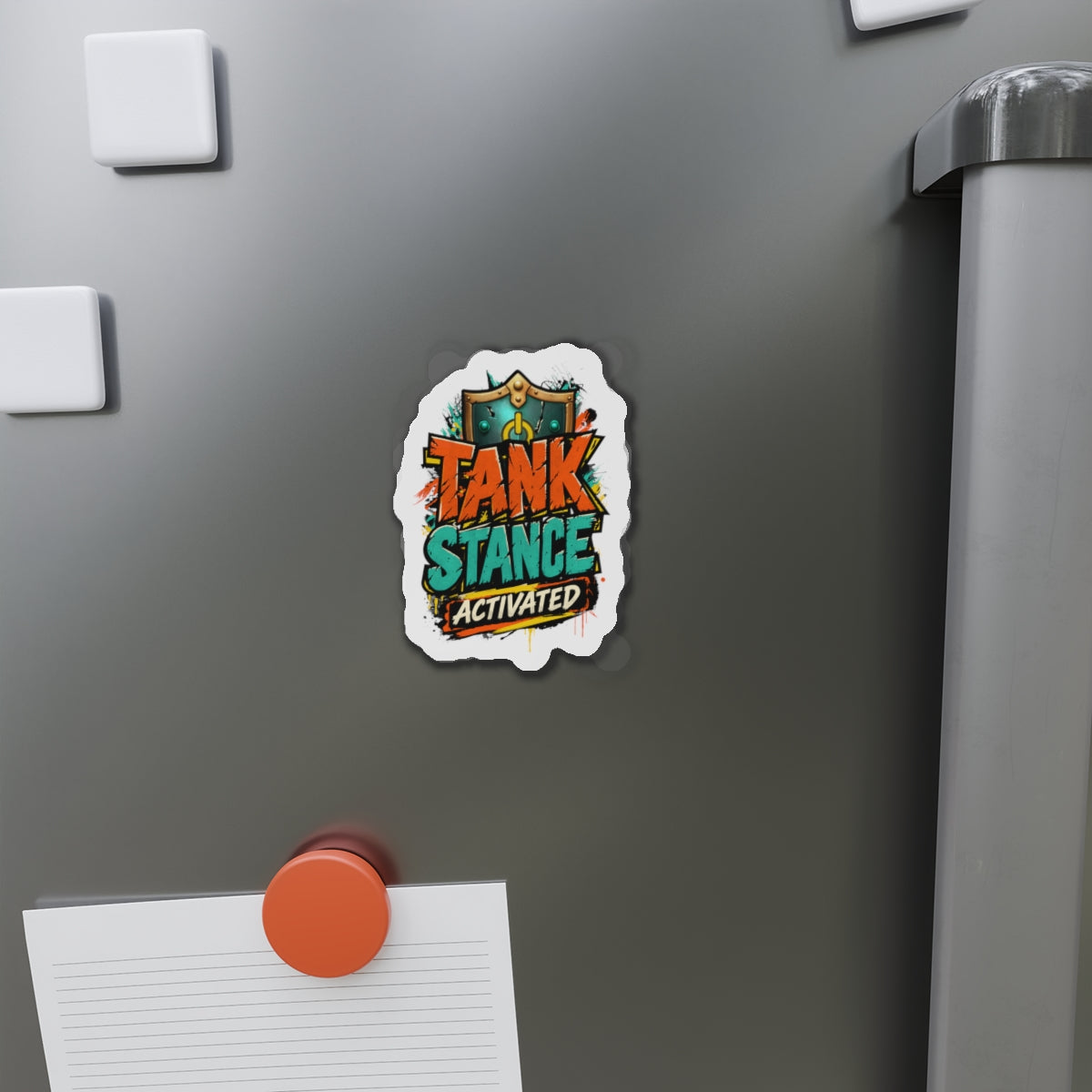 Tank Stance Activated Die-Cut Magnet – Neon Graffiti Tank Main Design