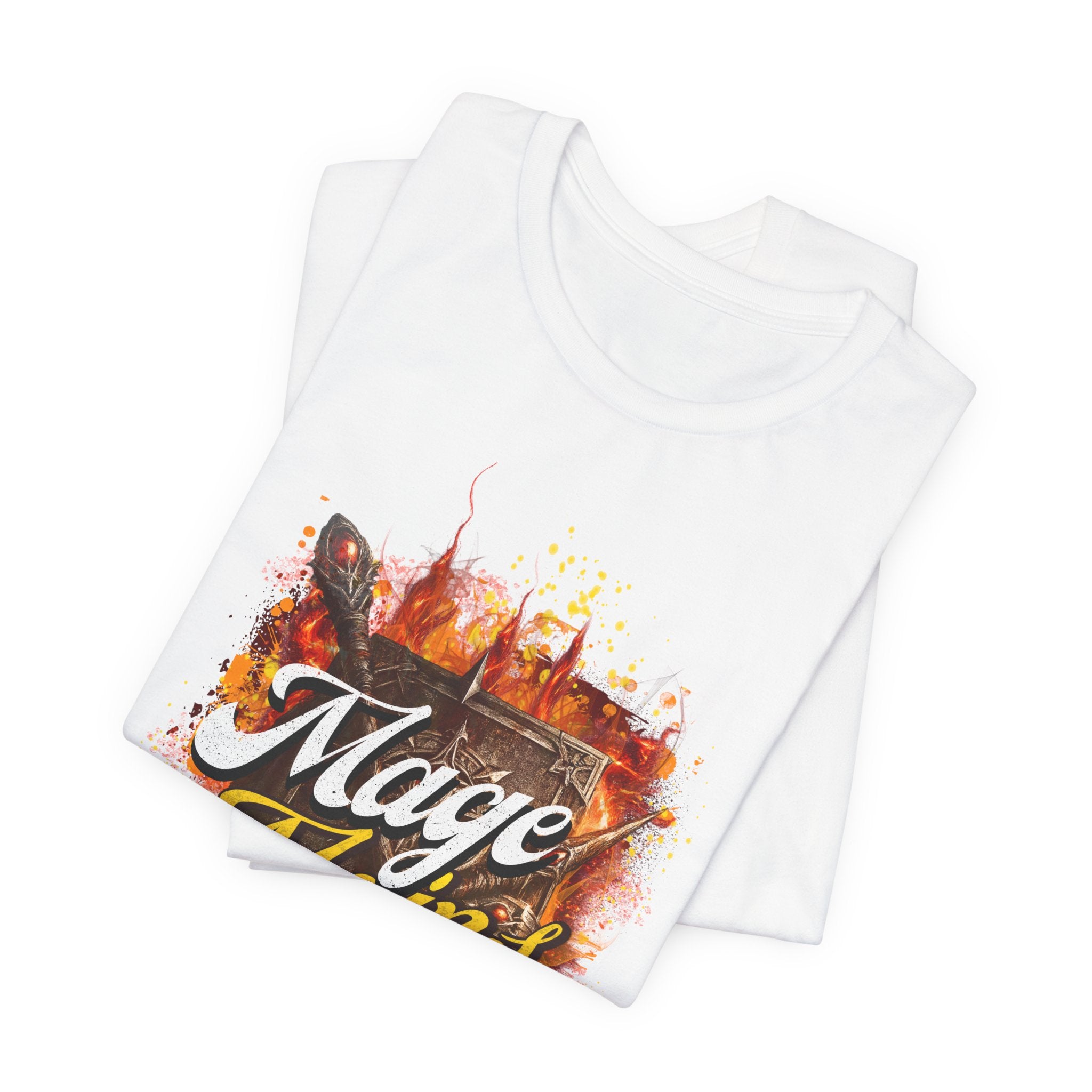 Mage Mains Tee — "Do It With Flare!" Fantasy Gamer Spellcaster T-Shirt