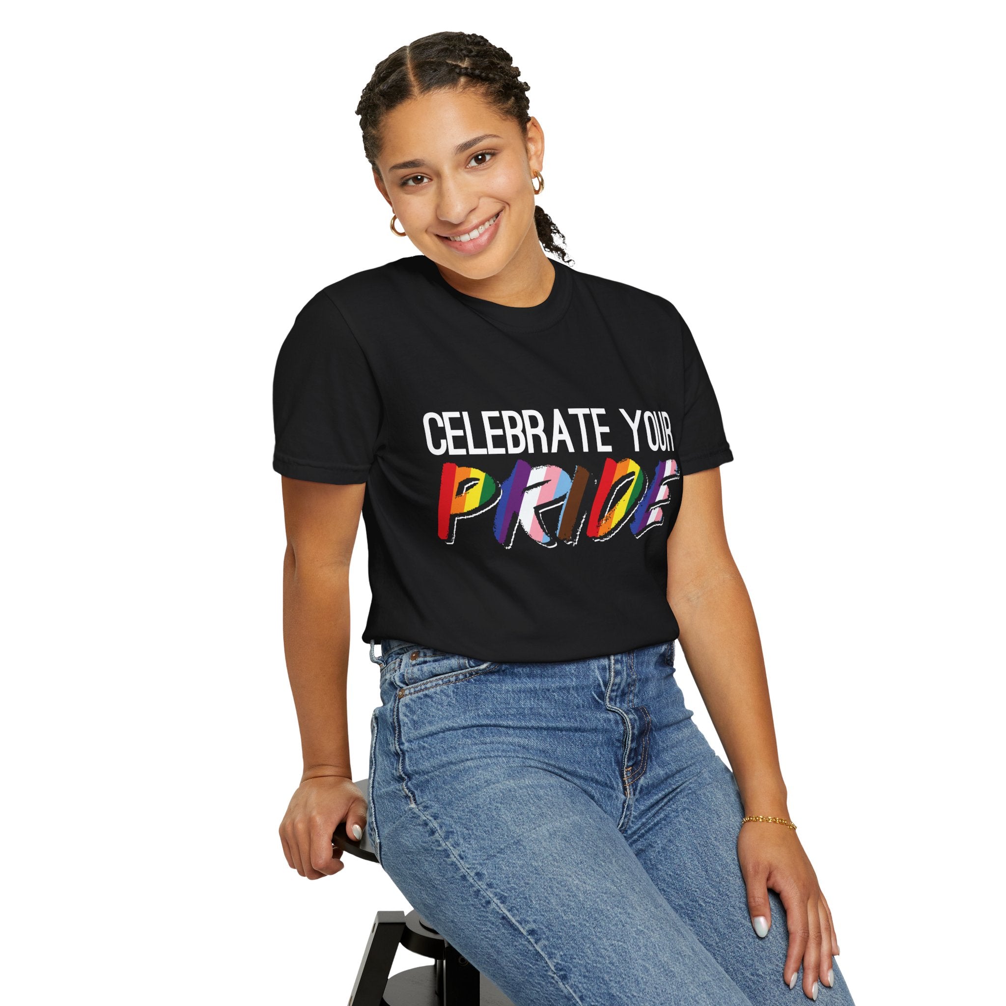 Celebrate Your Pride T-Shirt — Rainbow LGBTQ+ Pride Tee
