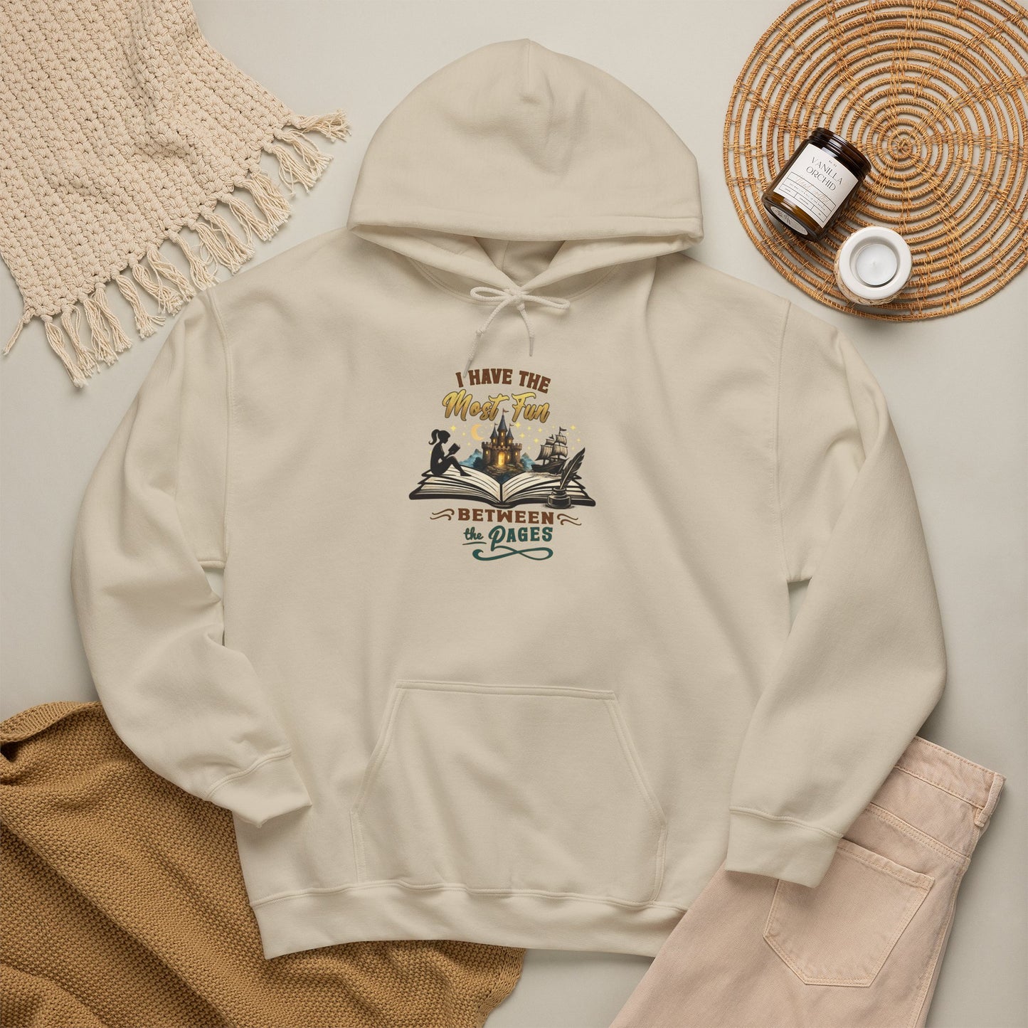 I Have the Most Fun Between the Pages Hoodie | Fantasy Book Lover Hoodie