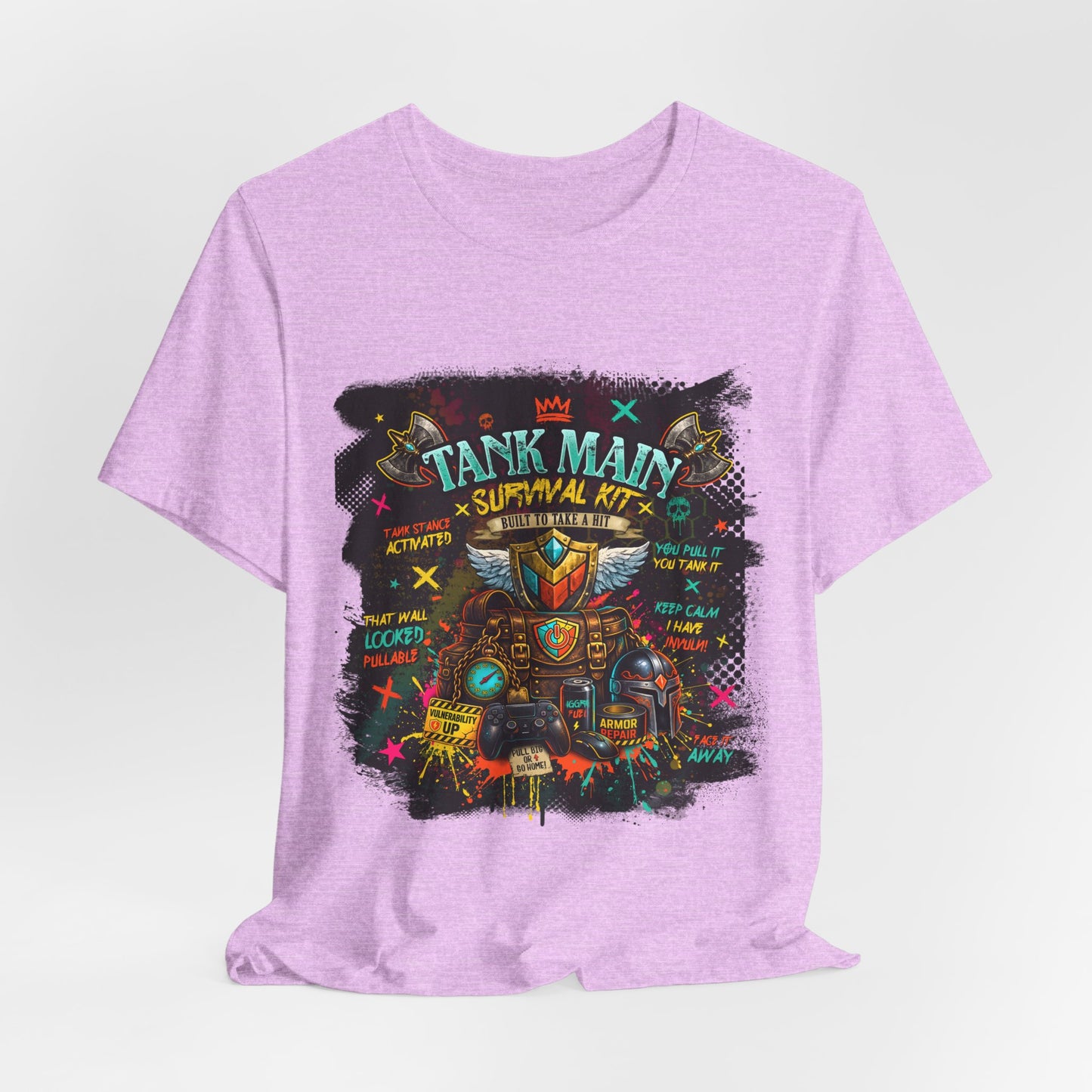 Tank Main Survival Kit – MMORPG Gamer T-Shirt