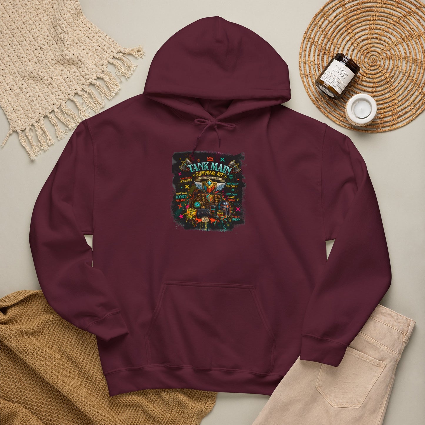 Tank Main Survival Kit | Fantasy Gamer Hoodie
