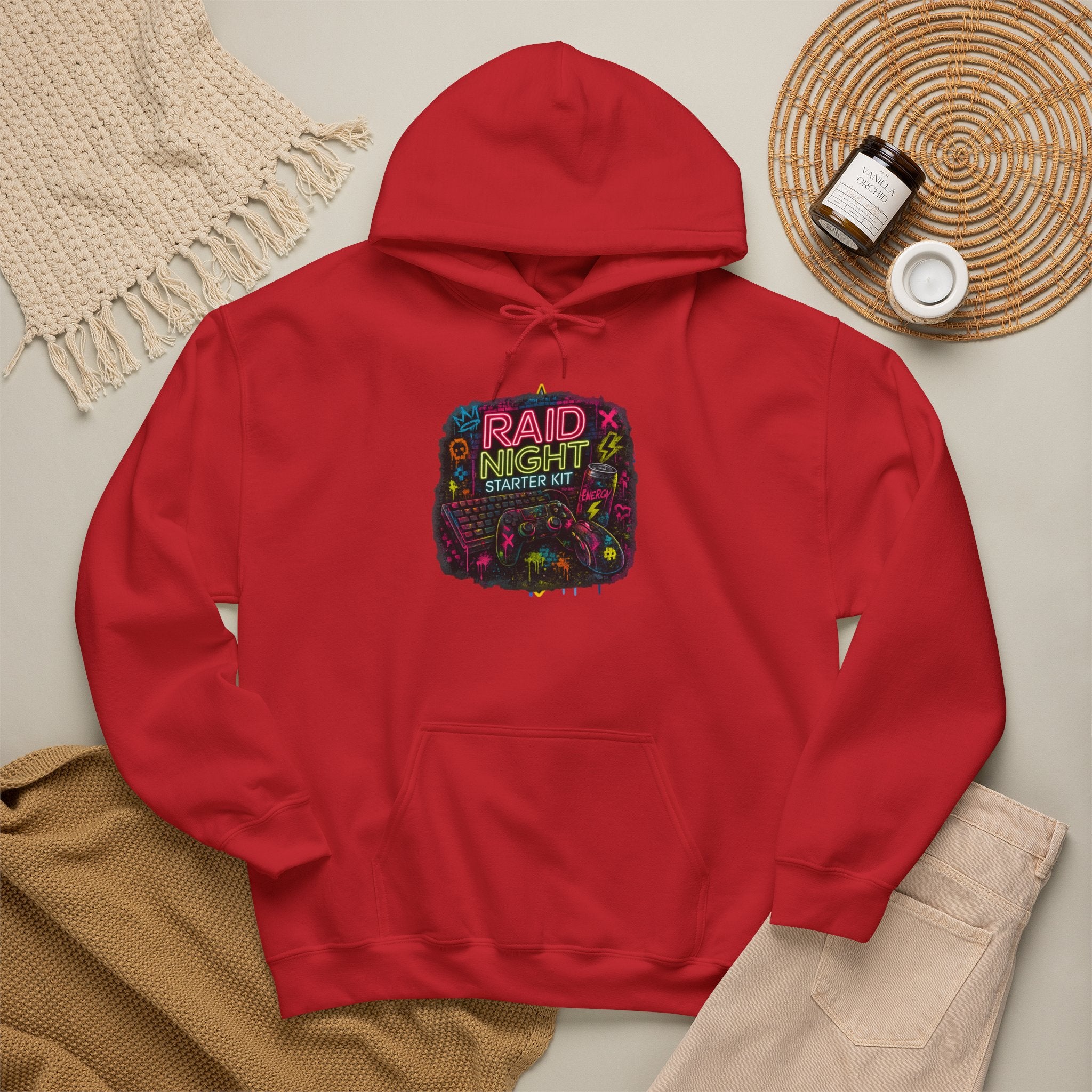 Raid Night Starter Kit | Retro Neon Gamer Hoodie