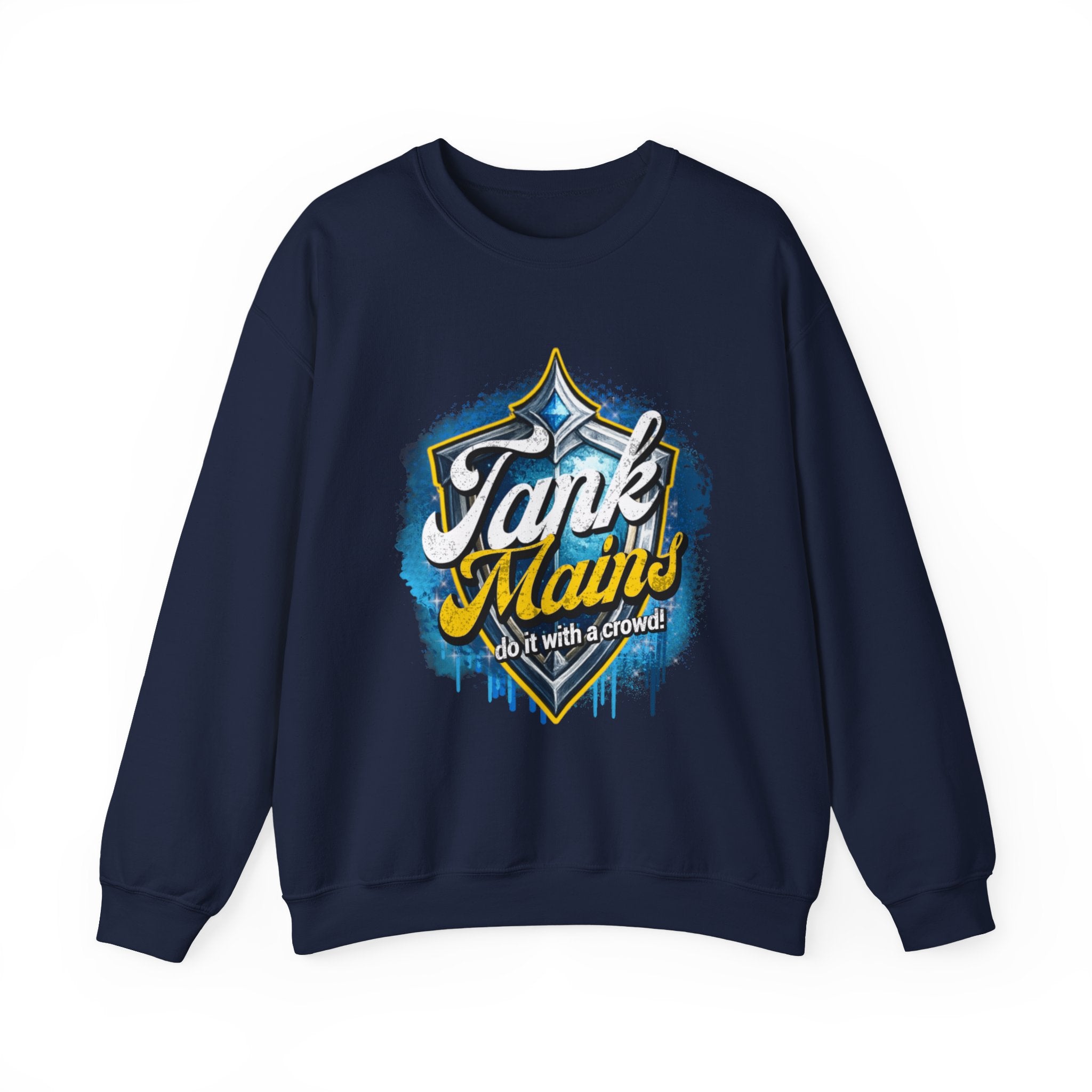 Tank Mains Crewneck Sweatshirt — Gamer Esports Graphic Pullover