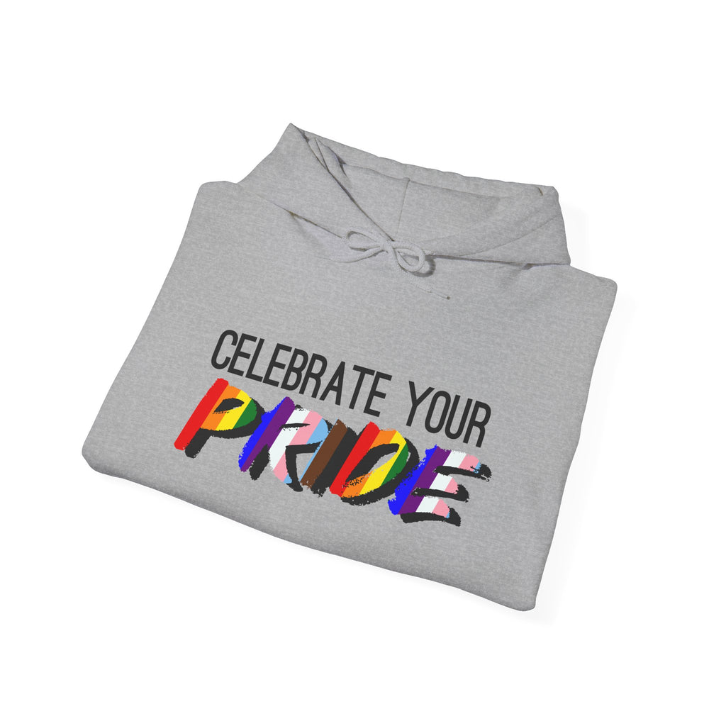 Celebrate Your Pride Hoodie — Rainbow LGBTQ+ Pride Pullover