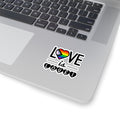 Love Is Love Pride Heart Sticker — LGBTQ+ Kiss-Cut Vinyl Decal