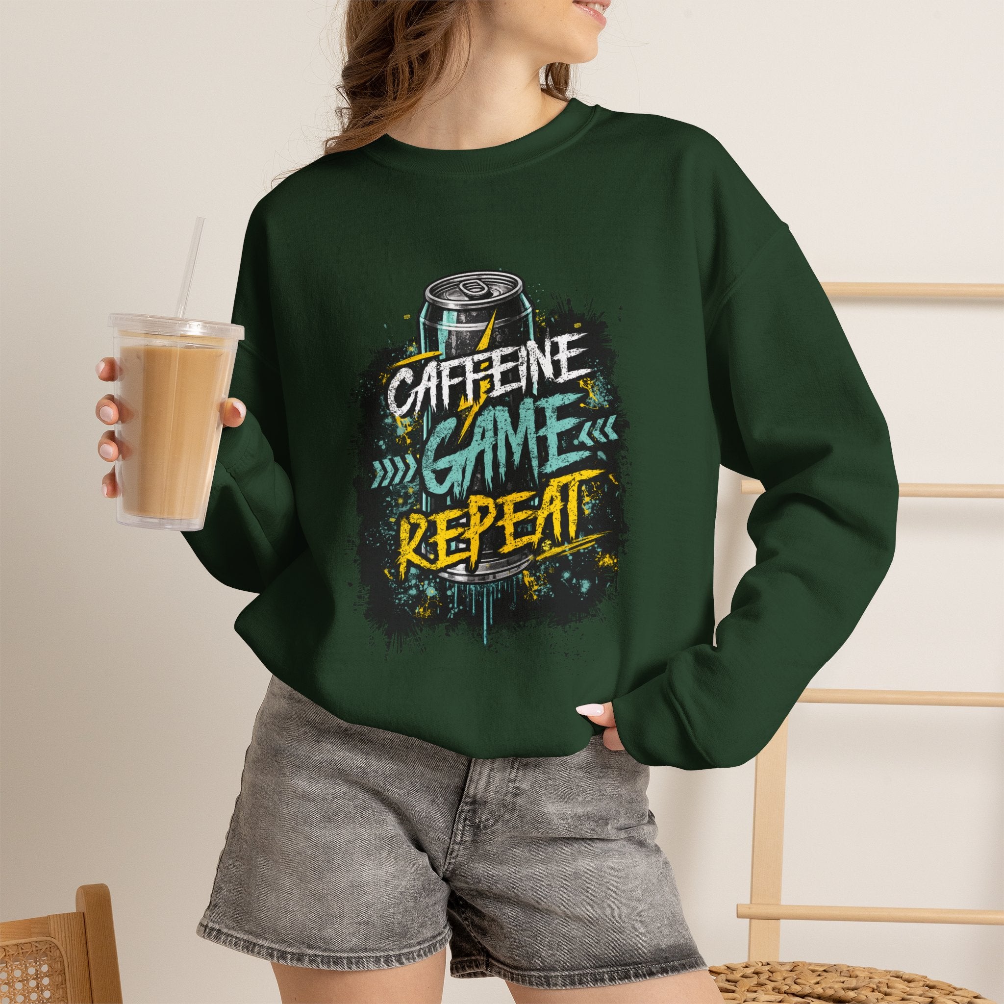 Caffeine Game Repeat Sweatshirt