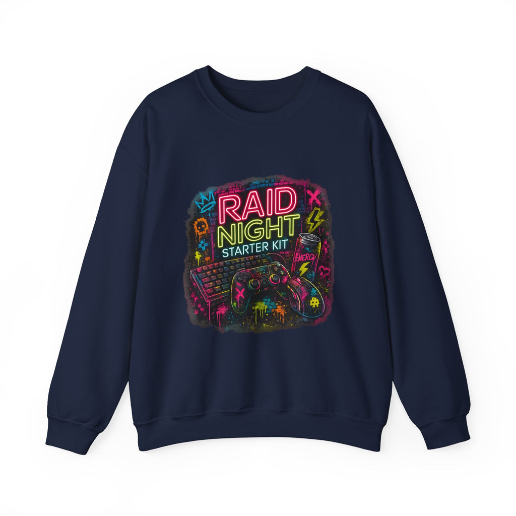 Raid Night Starter Kit | Retro Neon Gamer Sweatshirt