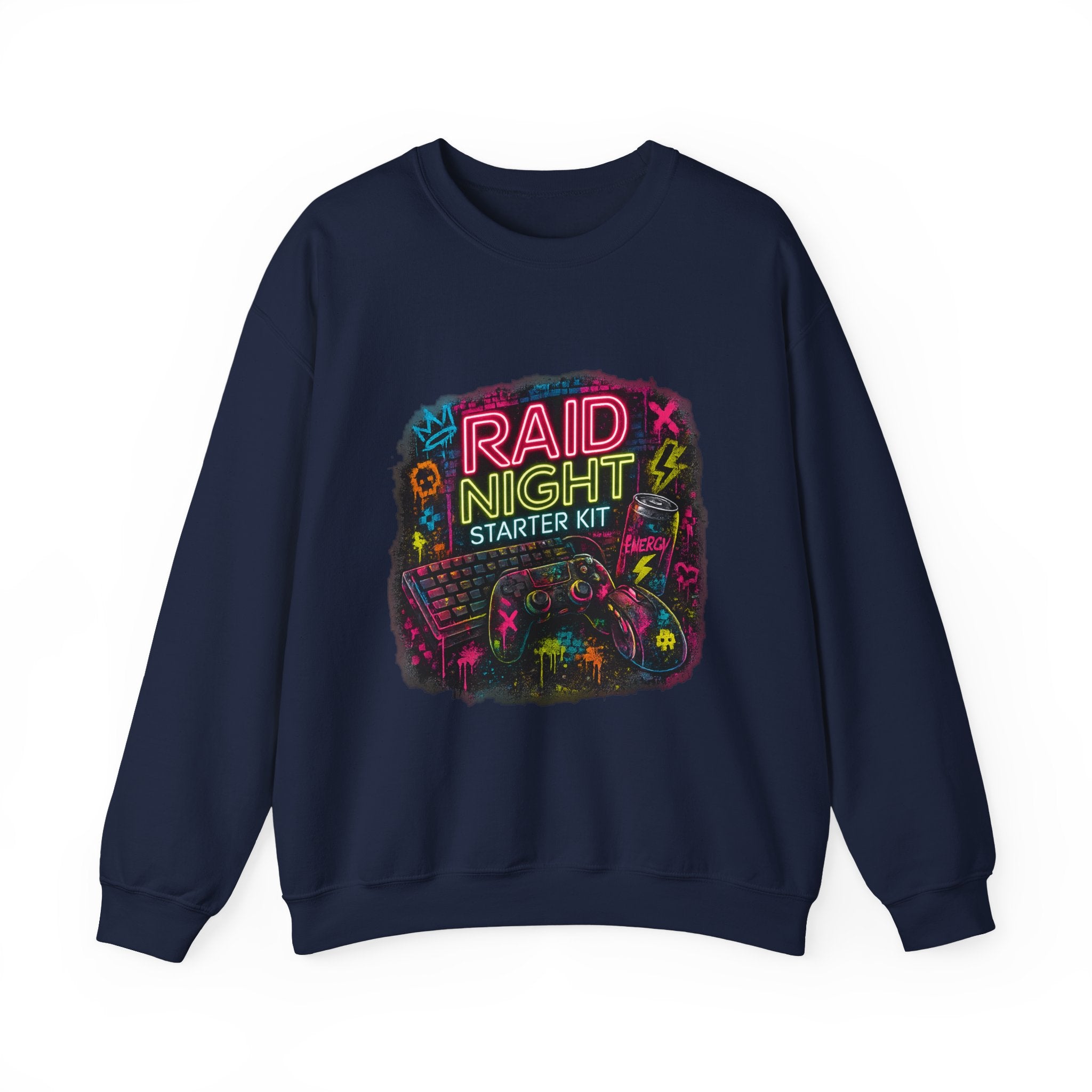 Raid Night Starter Kit | Retro Neon Gamer Sweatshirt