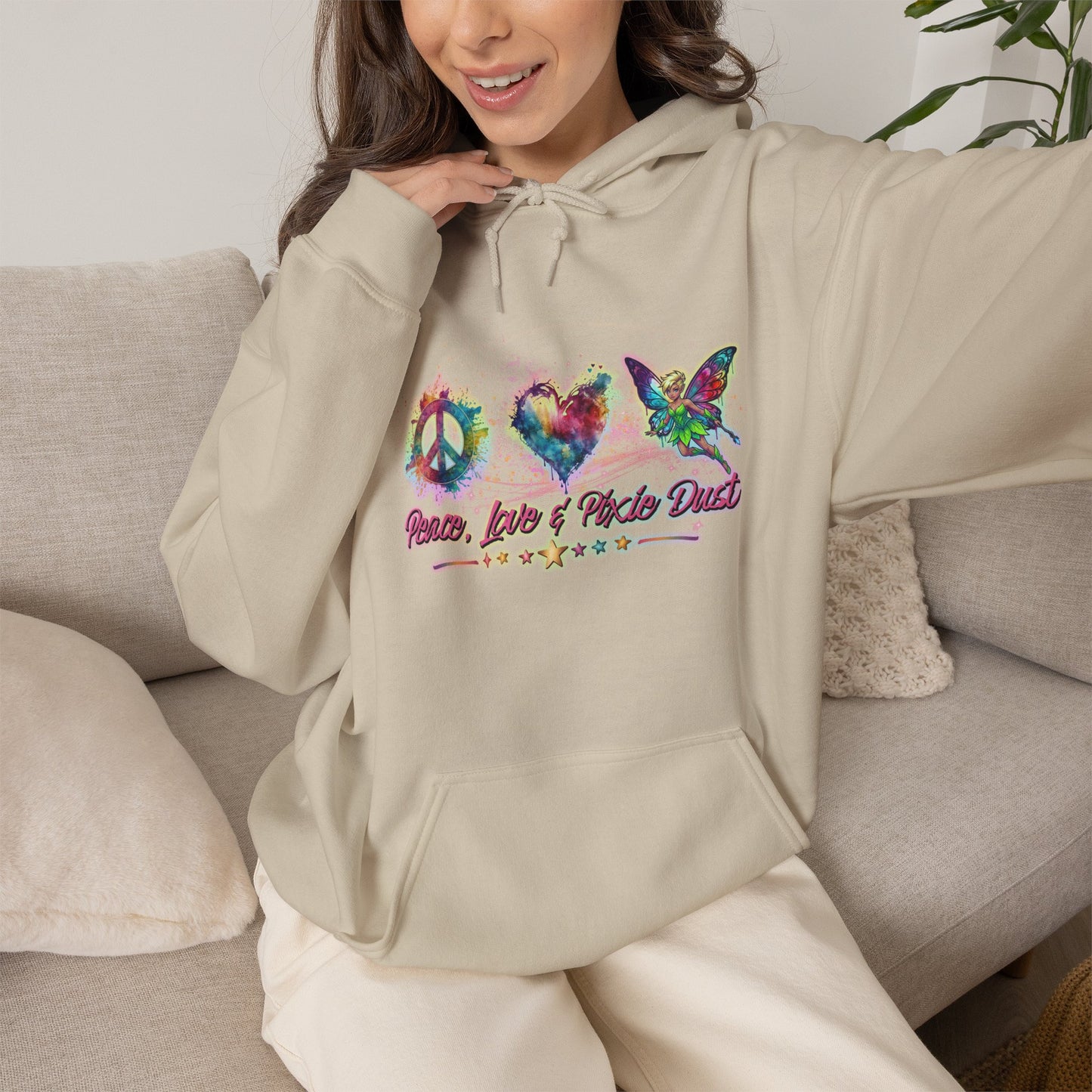 Peace, Love & Pixie Dust Fantasy Pullover Hoodie