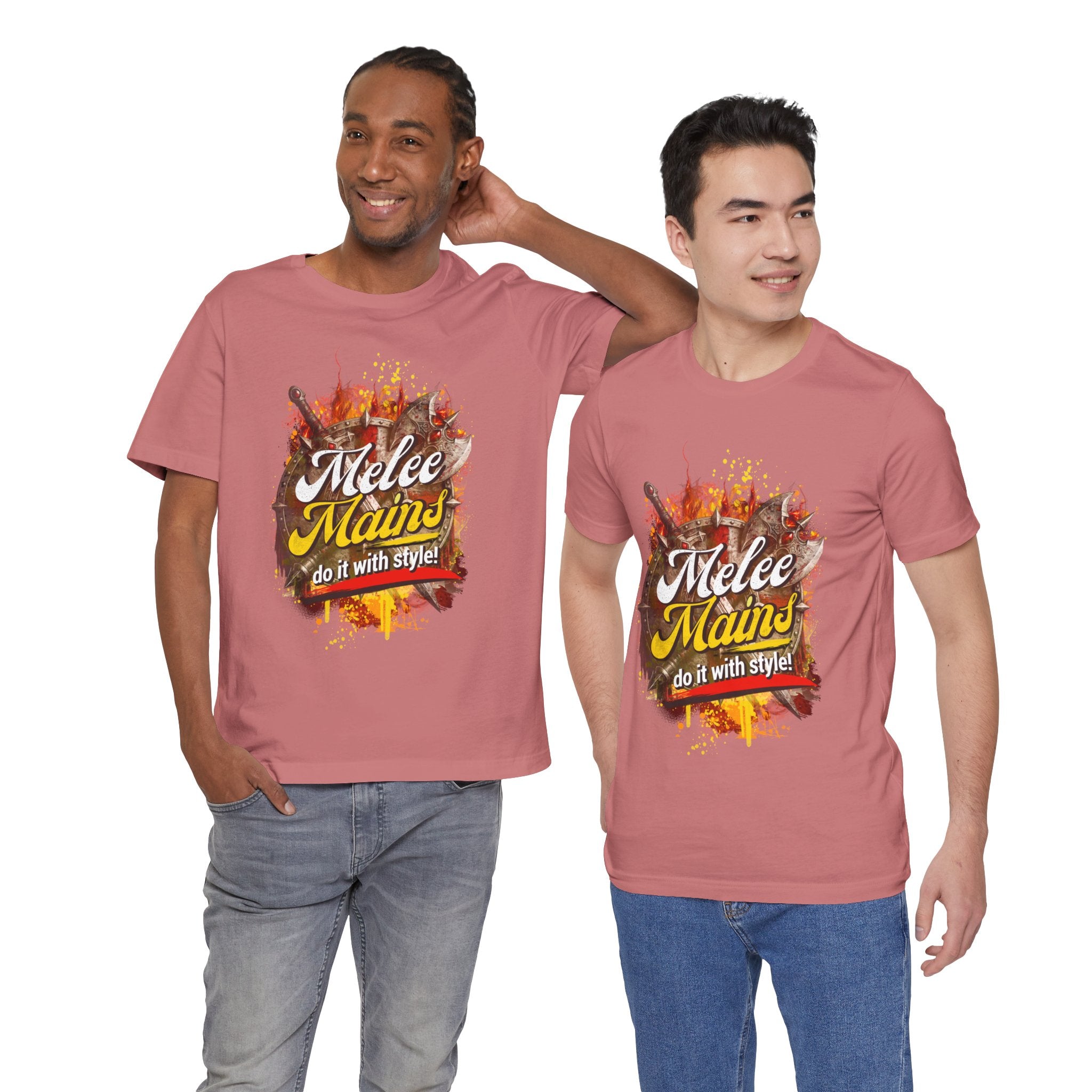 Melee Mains Graphic Tee — “Melee Mains do it with style!” Gamer T‑Shirt