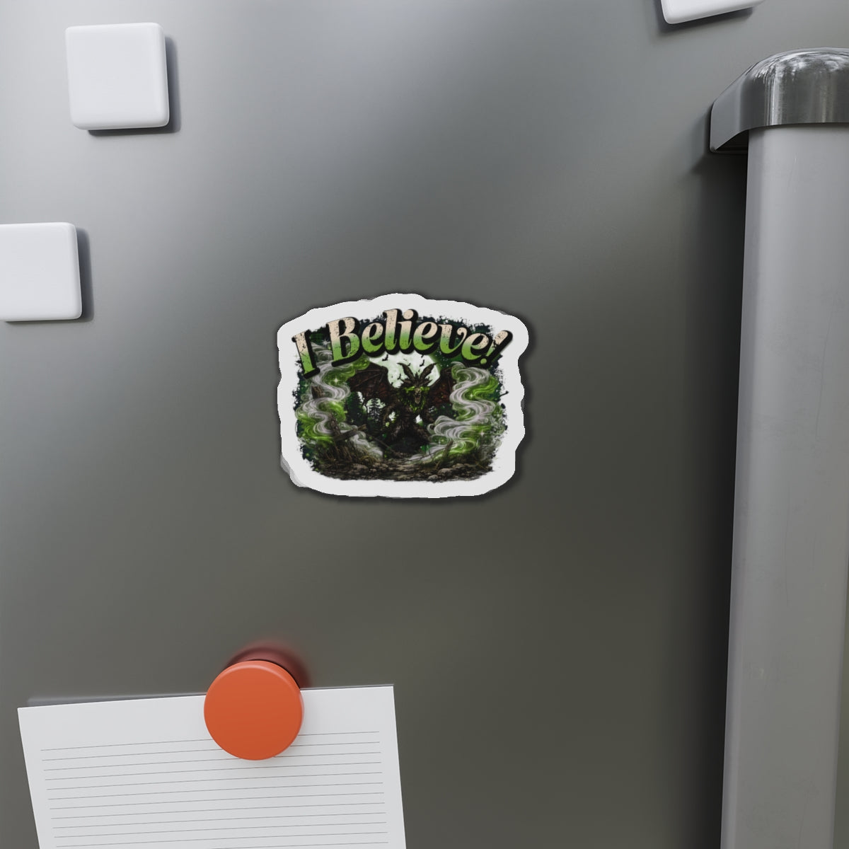 I Believe Jersey Devil Pine Barrens Cryptid Die-Cut Magnet