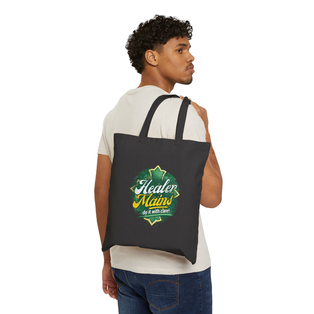 Healer Mains Cotton Tote Bag — Gamer RPG Healer Gift