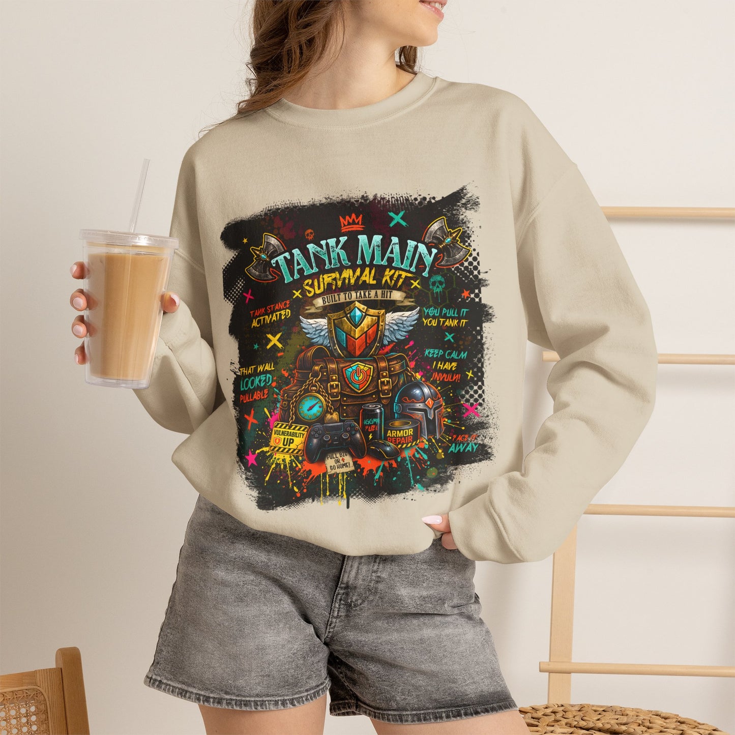 Tank Main Survival Kit | Fantasy Gamer Sweatshirt