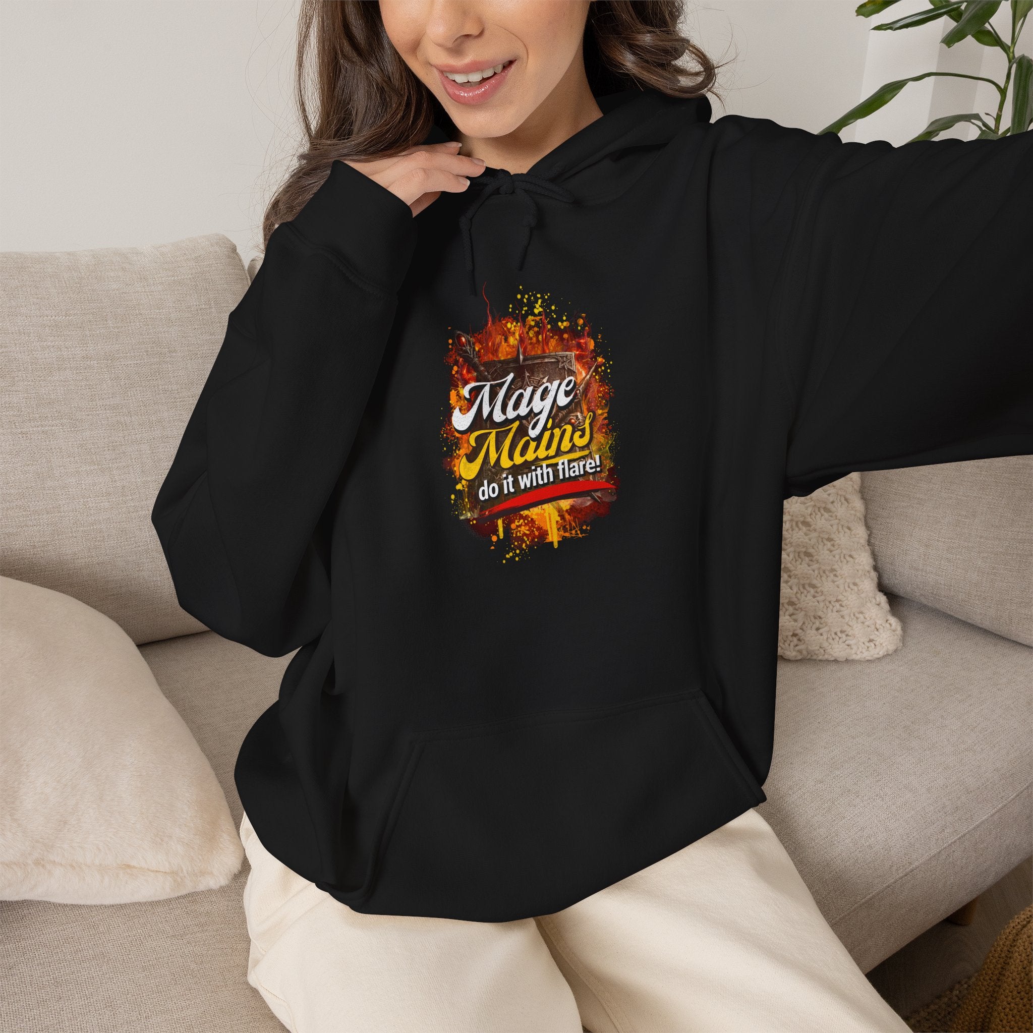Mage Mains Do it with Flare | Gaming, E-Sports Hoodie