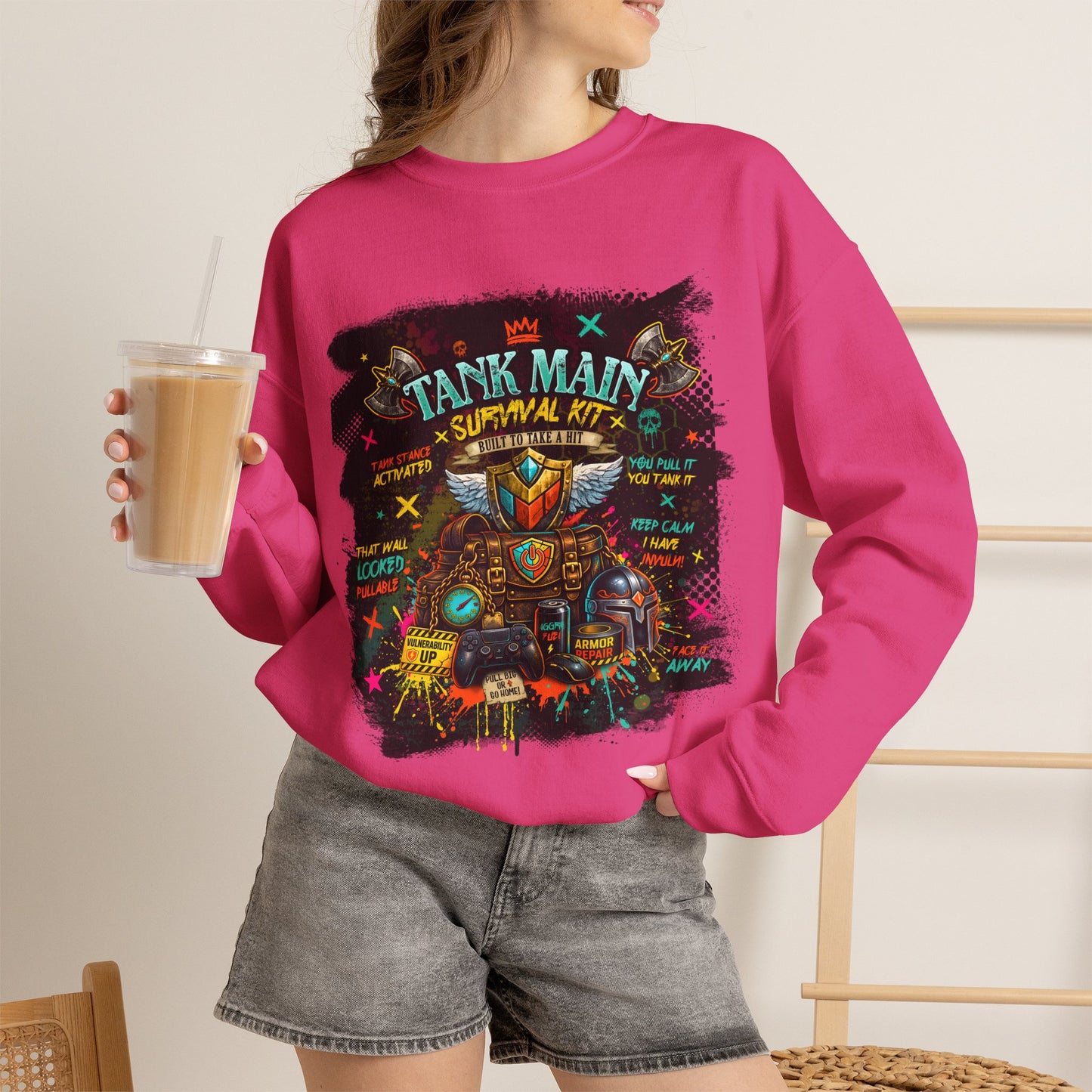 Tank Main Survival Kit | Fantasy Gamer Sweatshirt