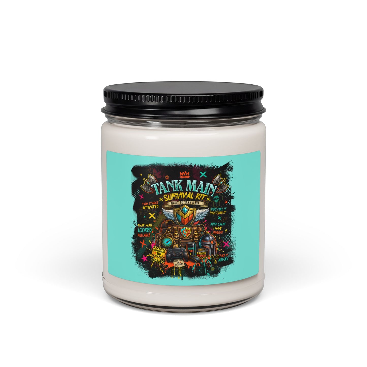 Tank Main Survival Kit | Gamer Scented Soy Candle (9oz)