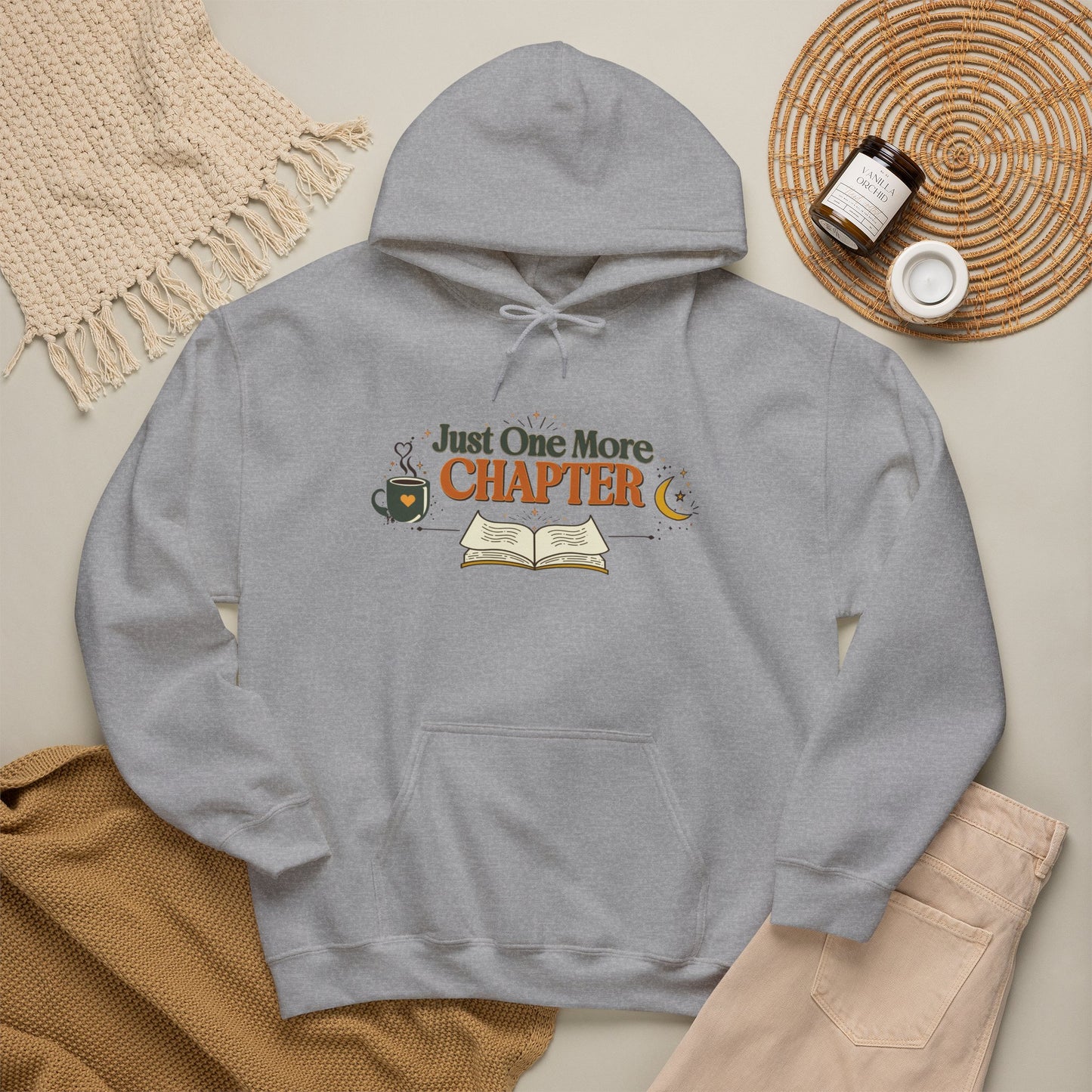 Just One More Chapter | Cozy Vintage Book Lover Hoodie