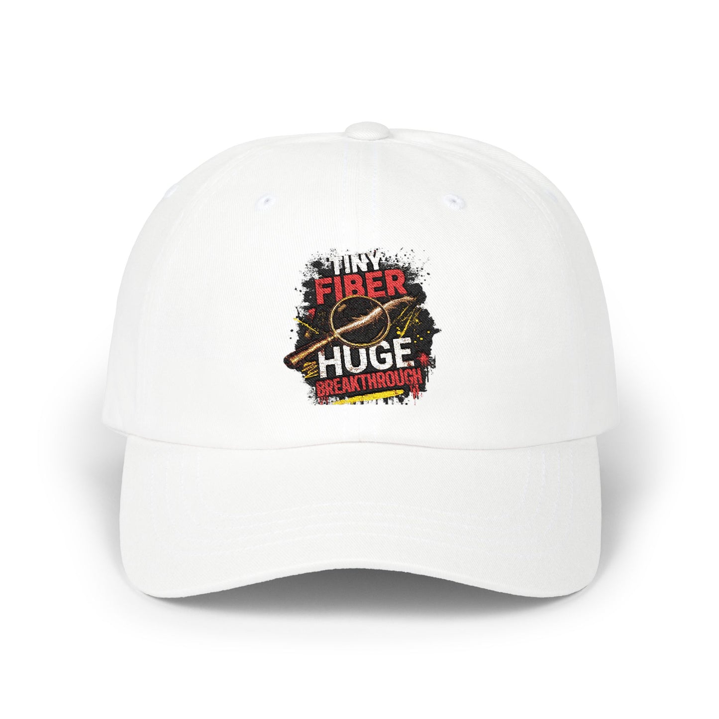 Tiny Fiber Huge Breakthrough Dad Cap | True Crime Forensics Hat for CSI & Mystery Fans