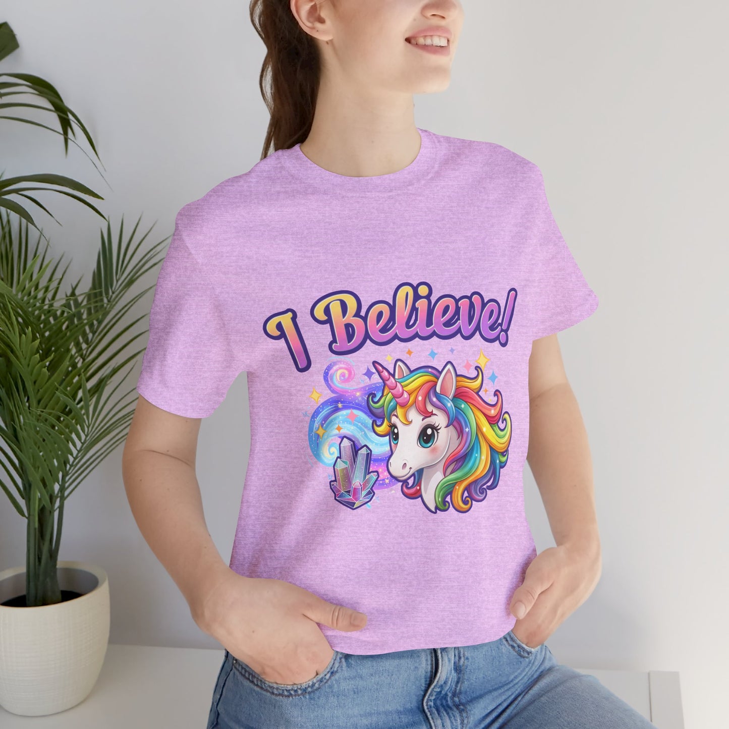 I Believe... Unicorn | Fantasy T-Shirt | Magical Rainbow Mythical Creature Graphic Tee