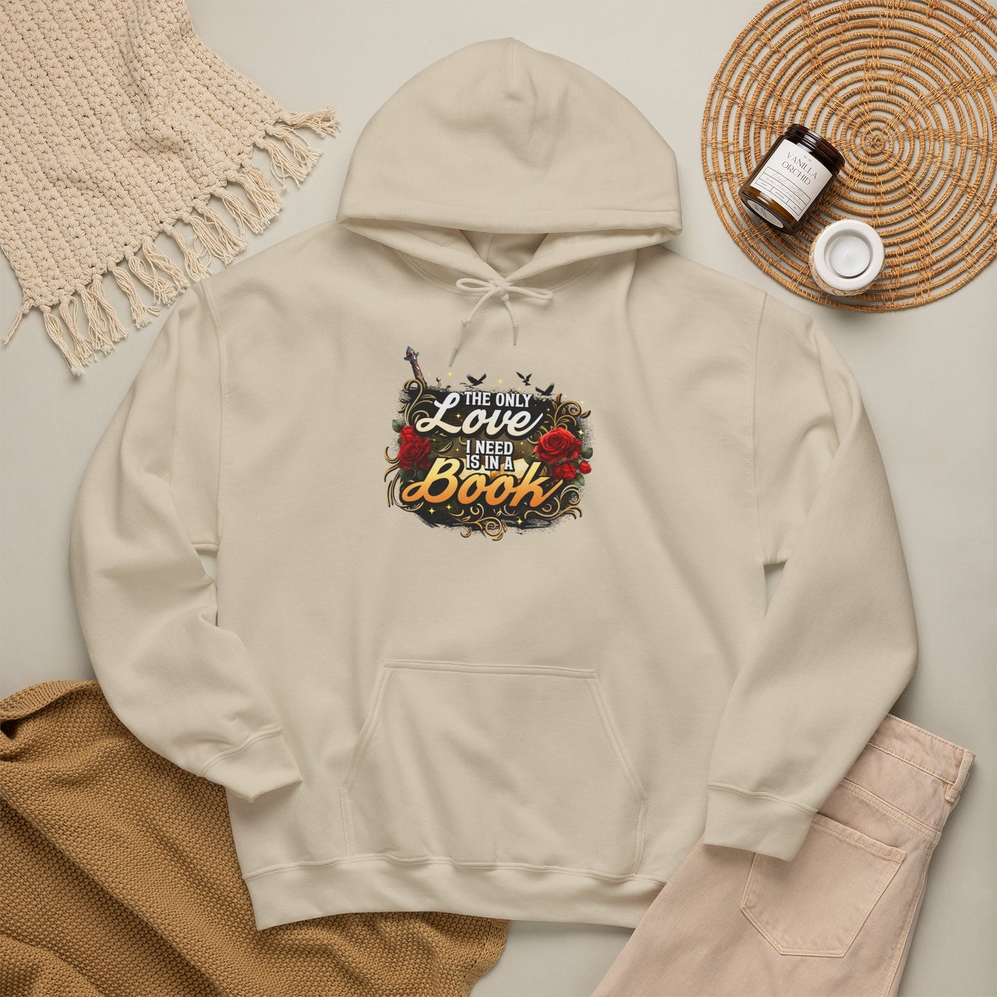 The Only Love I Need Is in a Book Hoodie | BookTok Romantasy Hoodie