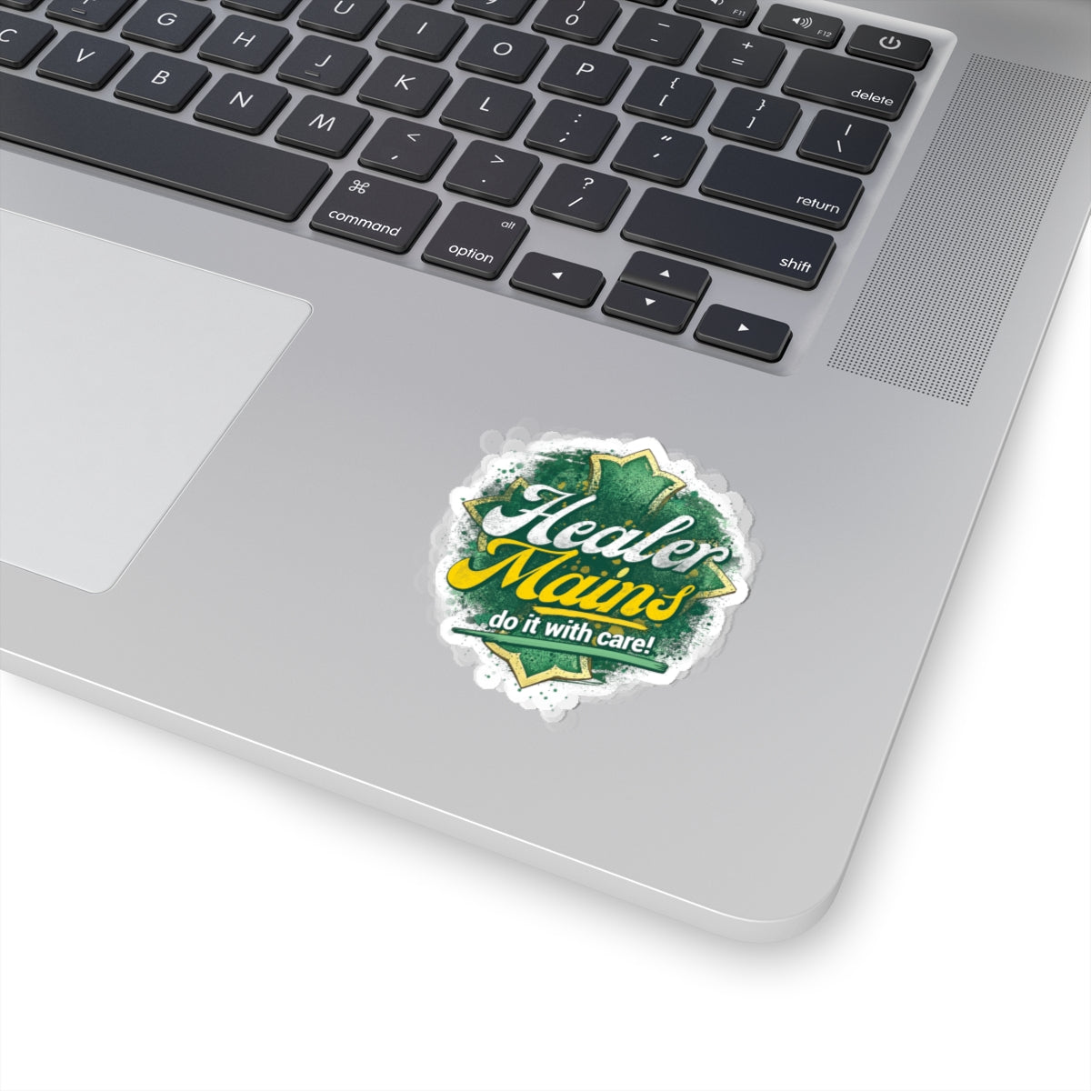 Healer Mains Kiss-Cut Sticker — "Do It With Care" Gaming Medic Decal