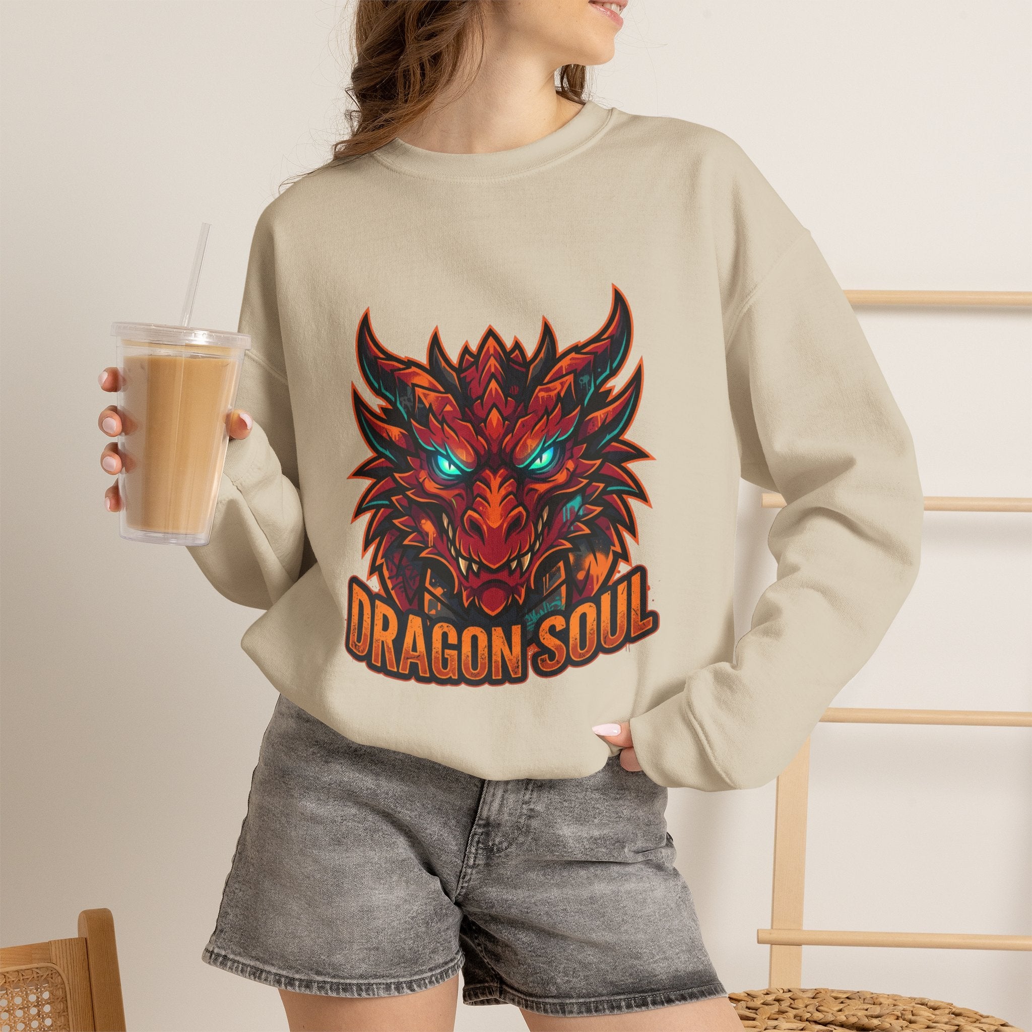 Dragon Soul sweatshirt | dragon, fantasy art, tattoo style