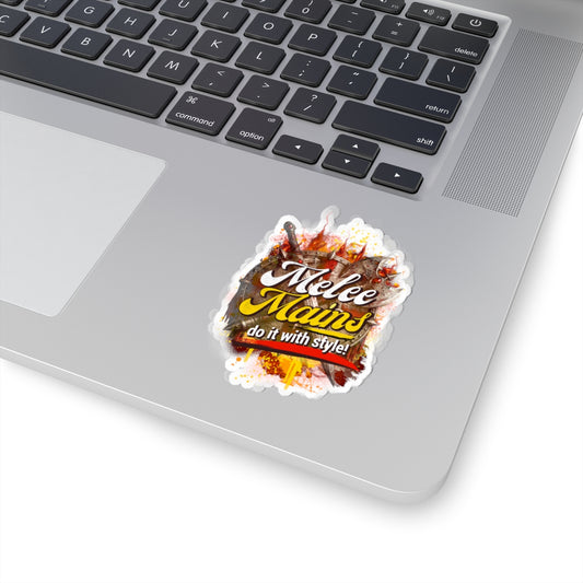 Sticker — "Melee Mains: Do It With Style" Gaming Kiss-Cut Sticker