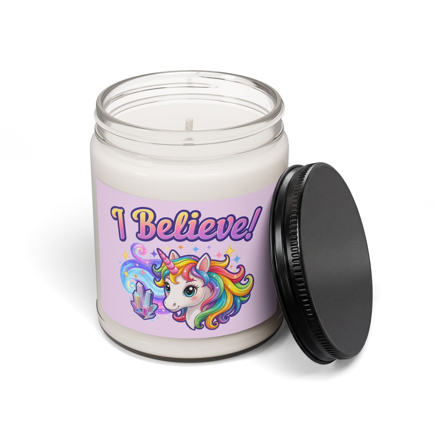 I Believe... Unicorn | Scented Soy Candle | Magical Fantasy Home Decor Gift