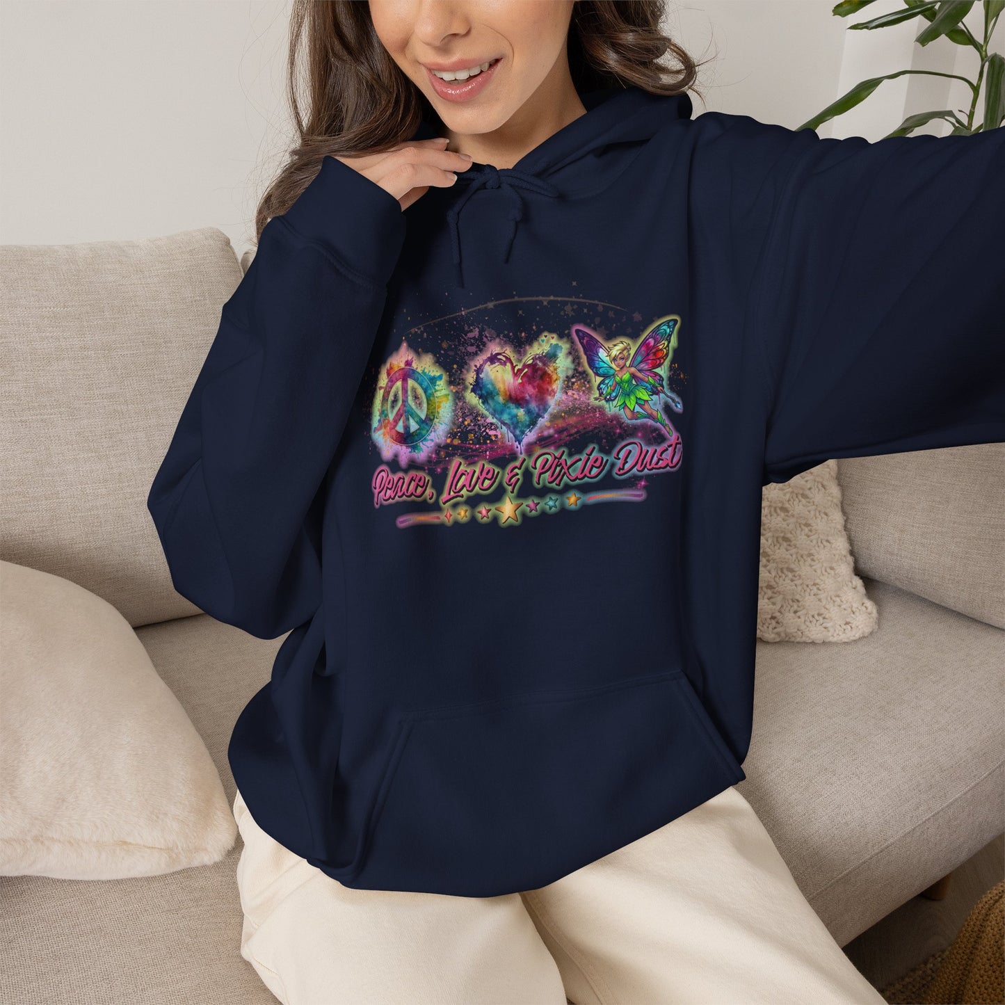Peace, Love & Pixie Dust Fantasy Pullover Hoodie