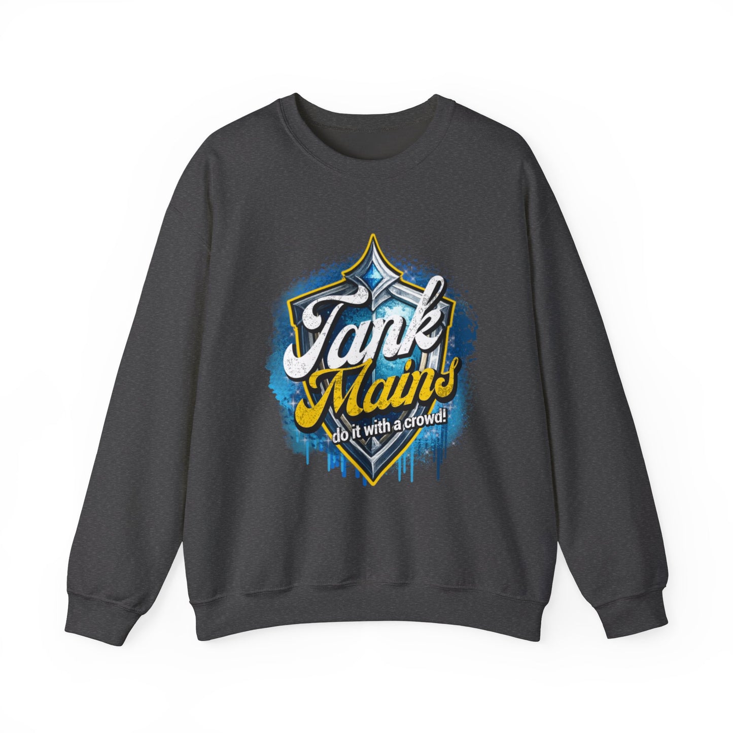 Tank Mains Crewneck Sweatshirt — Gamer Esports Graphic Pullover