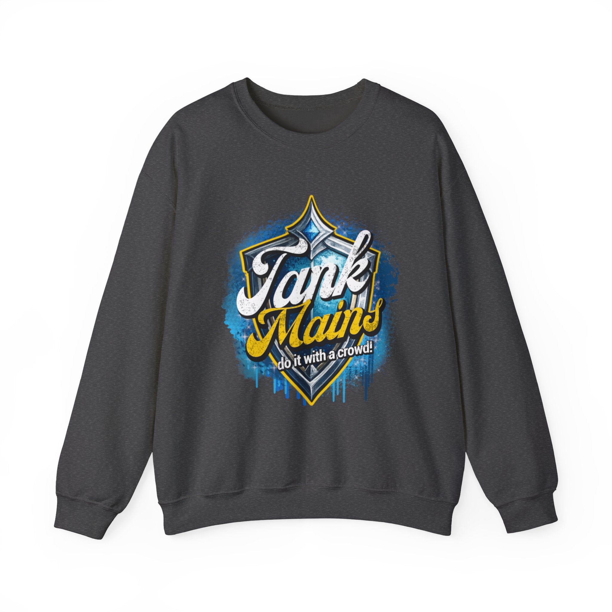 Tank Mains Crewneck Sweatshirt — Gamer Esports Graphic Pullover