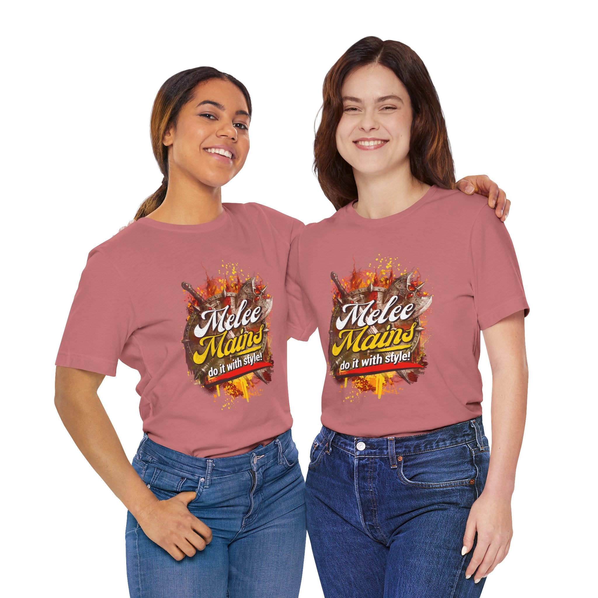 Melee Mains Graphic Tee — “Melee Mains do it with style!” Gamer T‑Shirt