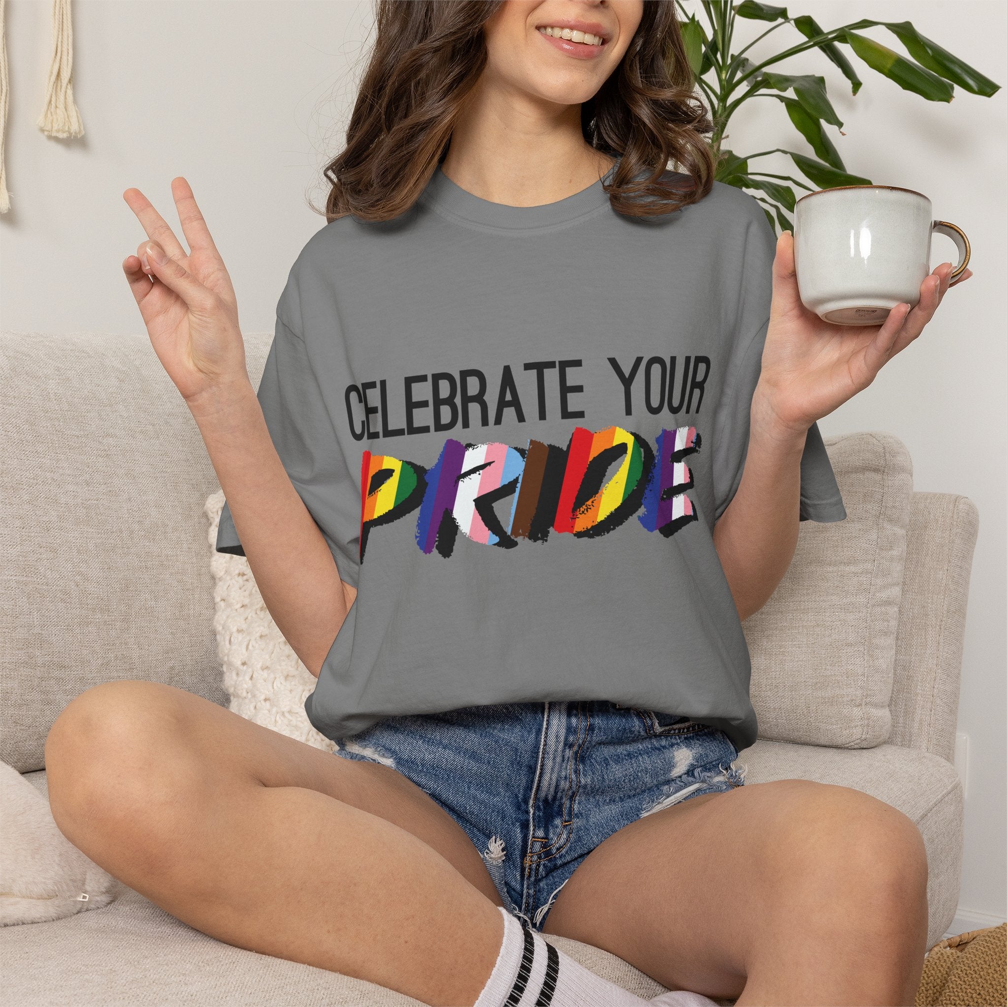 Celebrate Your Pride T-Shirt — Rainbow LGBTQ+ Pride Tee