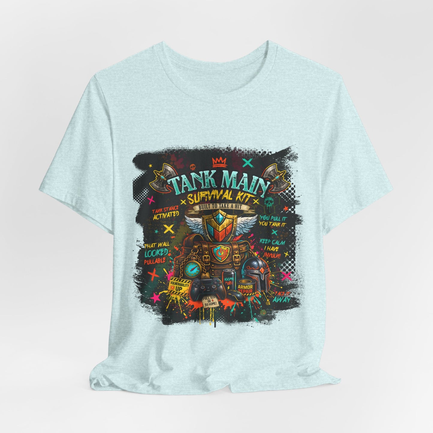 Tank Main Survival Kit – MMORPG Gamer T-Shirt