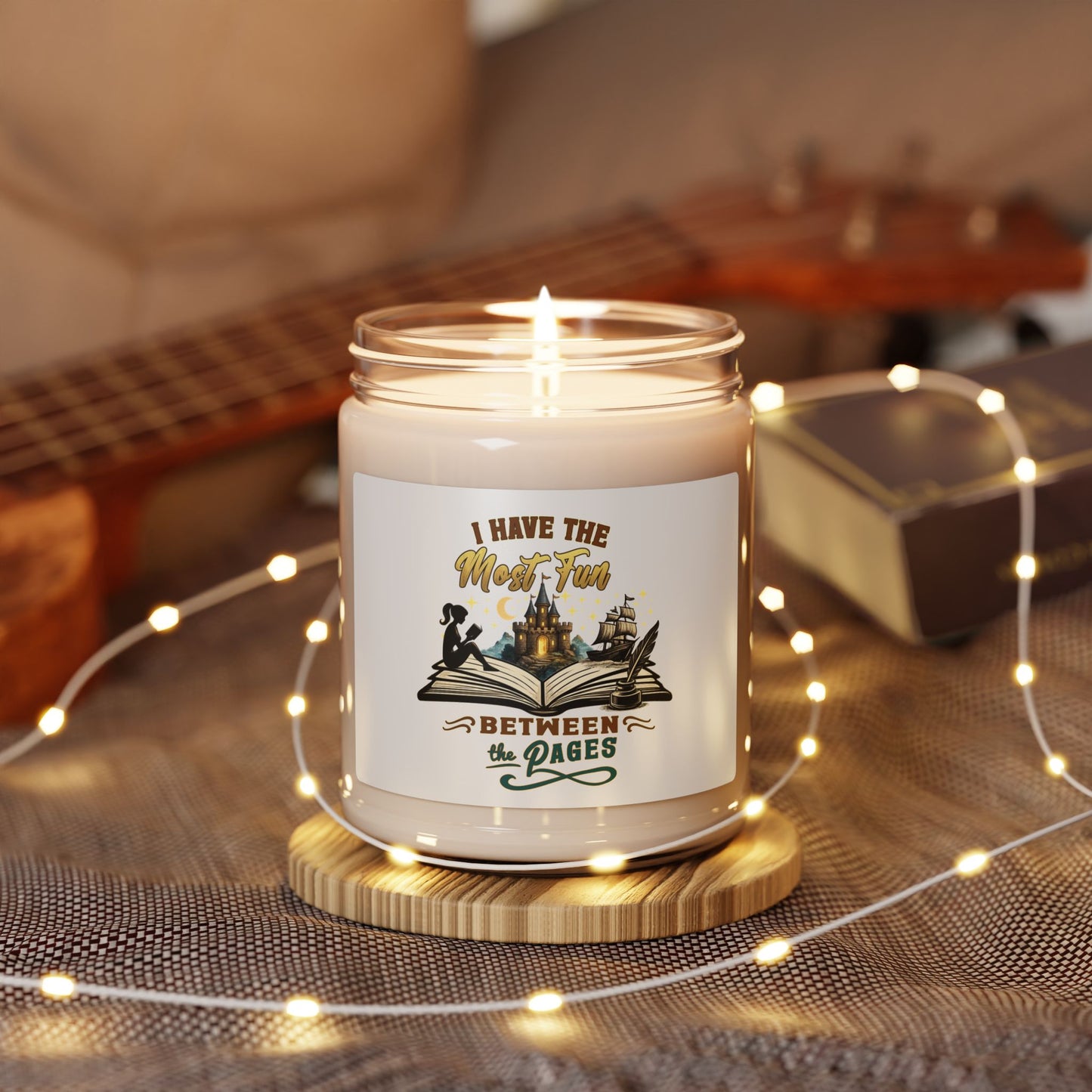 I Have the Most Fun Between the Pages Scented Candle | Fantasy Book Lover Gift