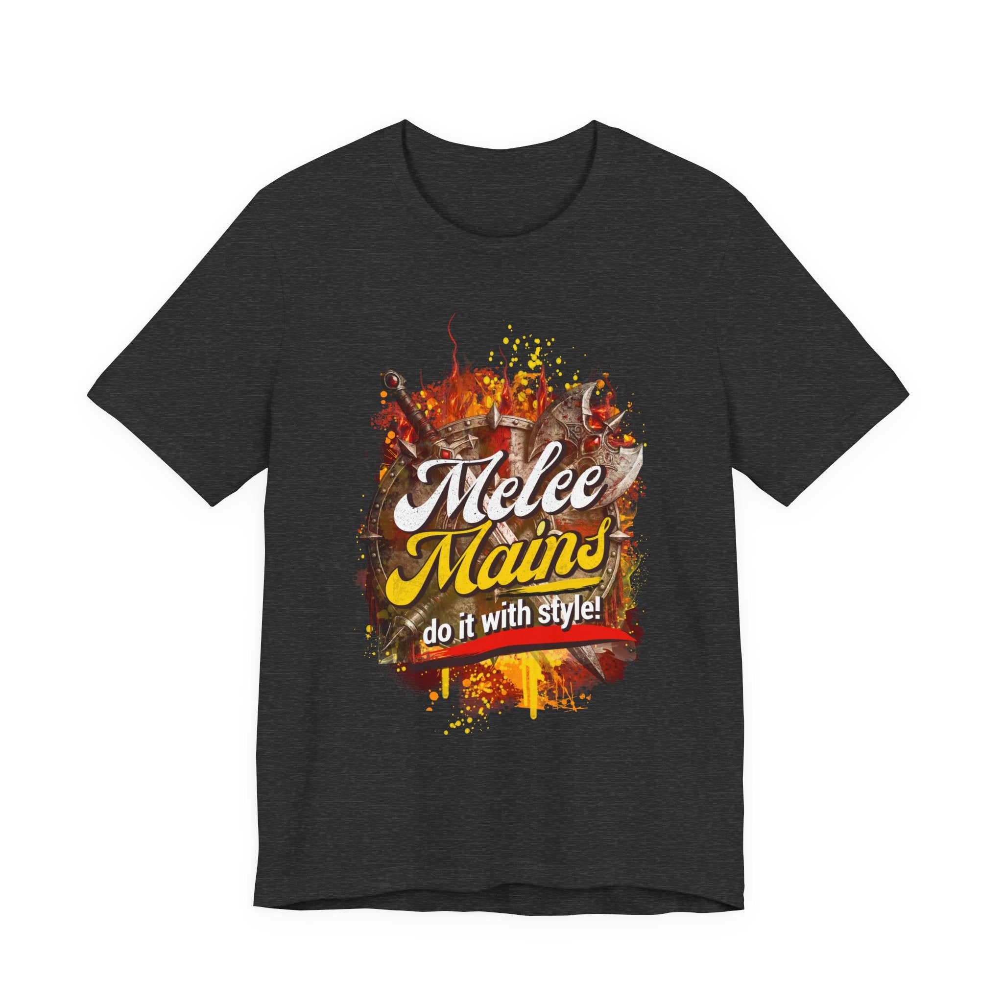 Melee Mains Graphic Tee — “Melee Mains do it with style!” Gamer T‑Shirt