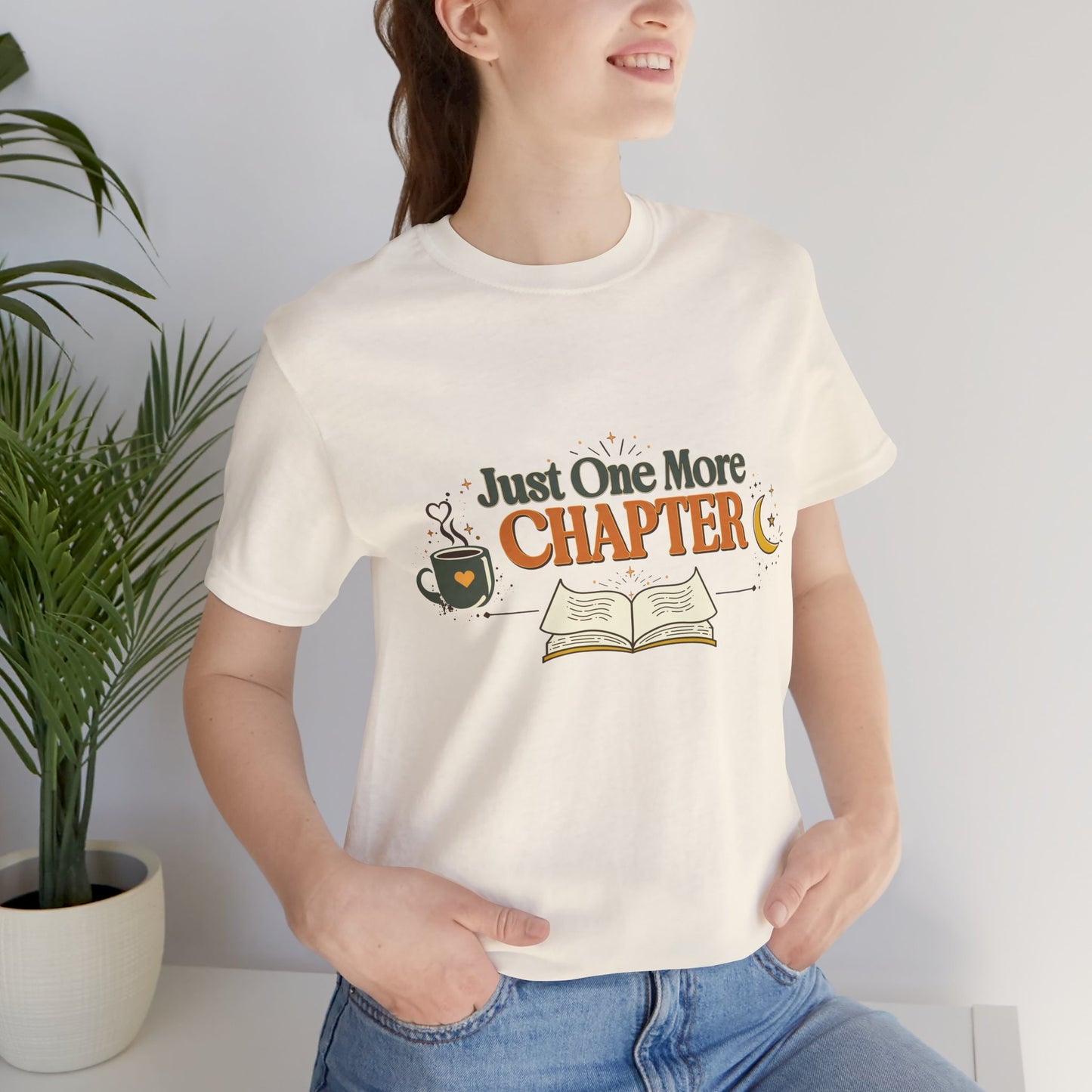 Just One More Chapter | Vintage Book Lover Grunge T-Shirt