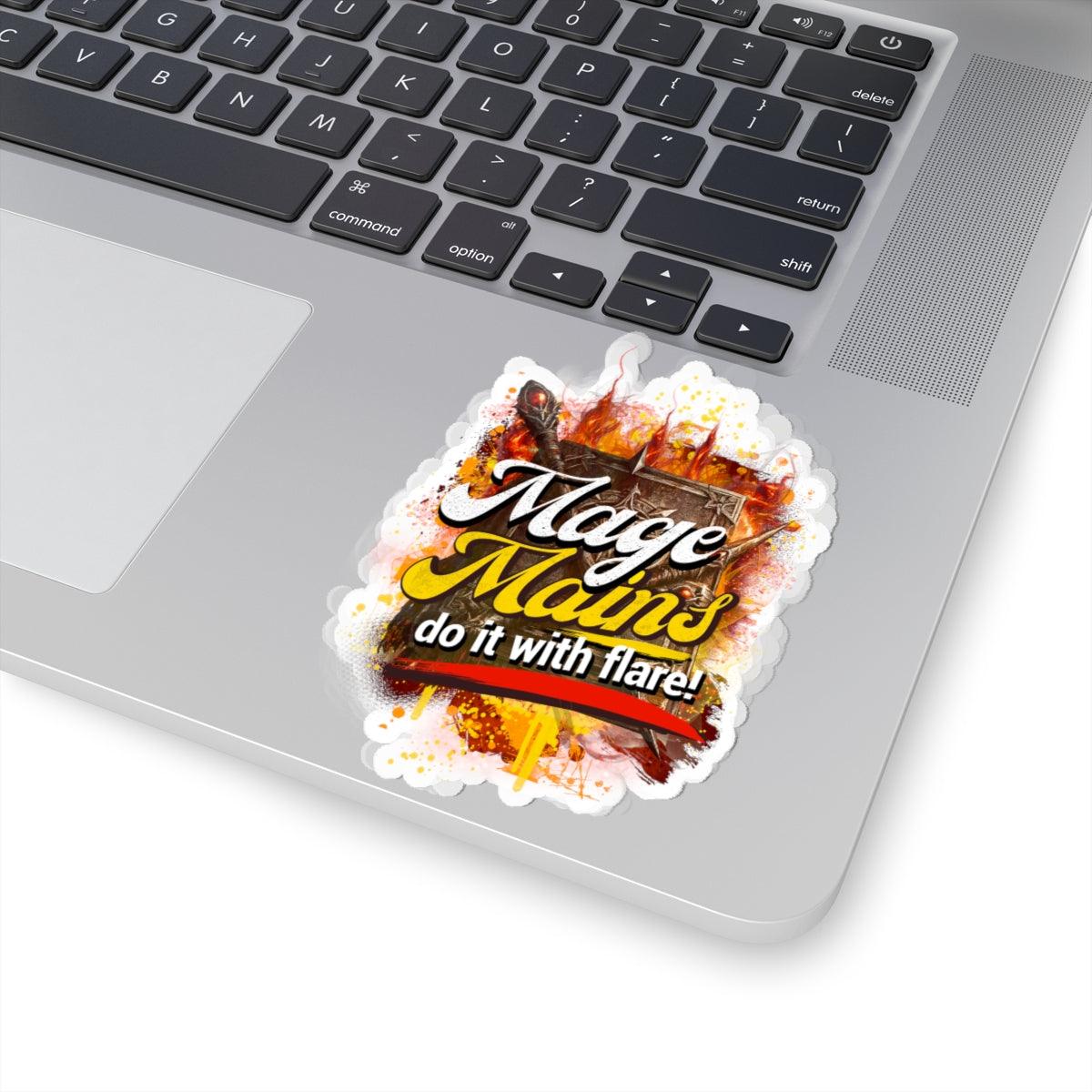 Mage Mains Kiss-Cut Sticker — “Do It With Flare!” Fantasy Gamer Decal