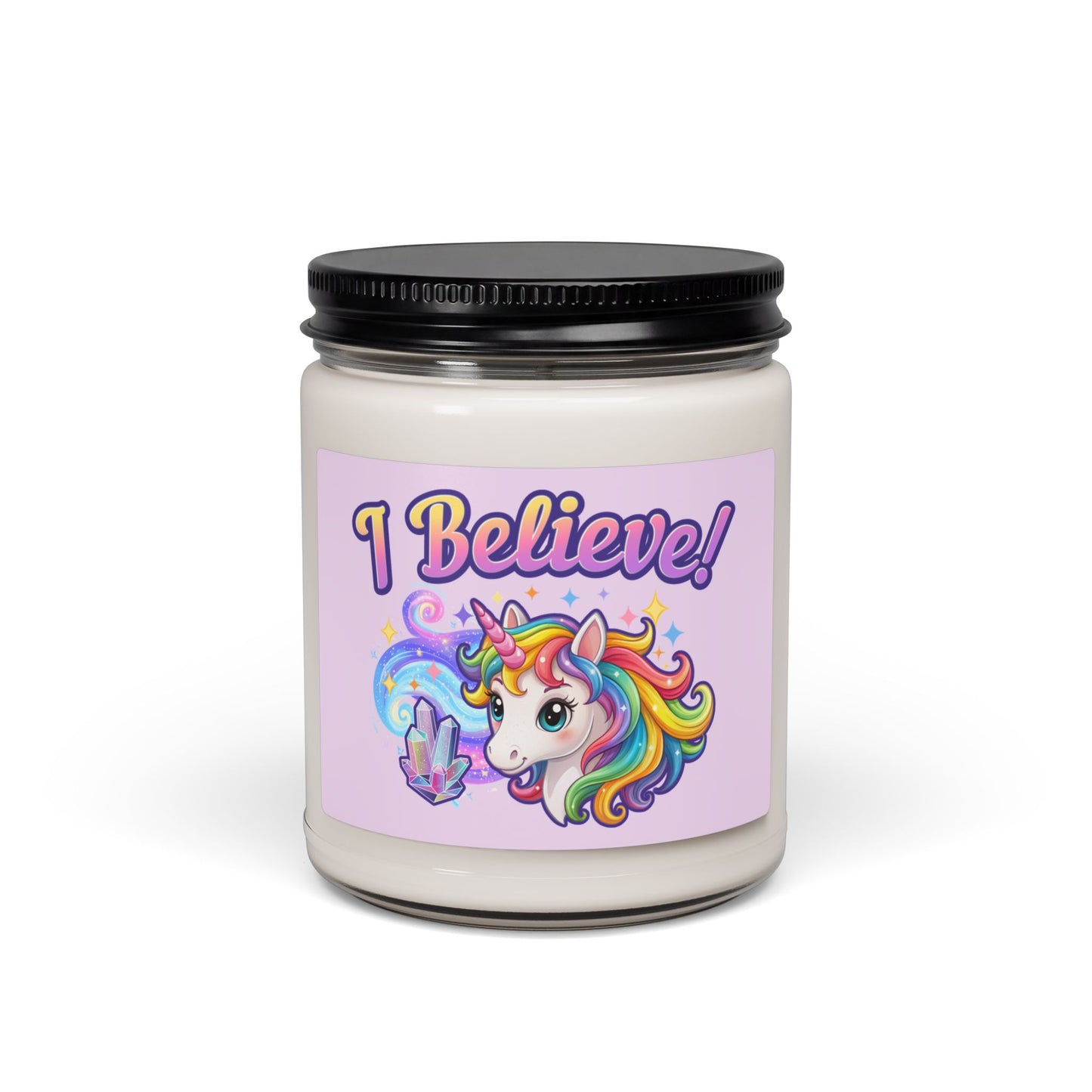 I Believe... Unicorn | Scented Soy Candle | Magical Fantasy Home Decor Gift