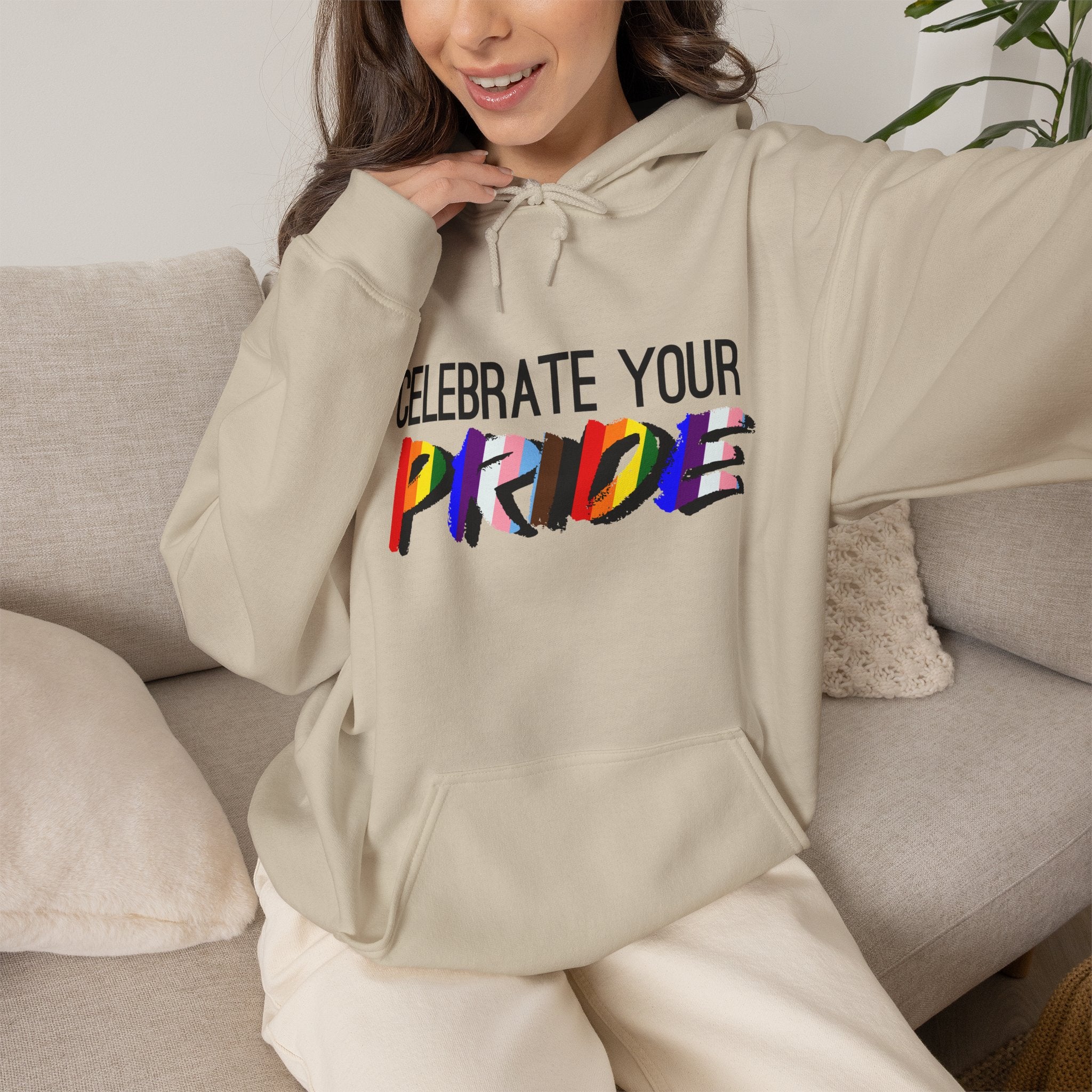 Celebrate Your Pride Hoodie — Rainbow LGBTQ+ Pride Pullover
