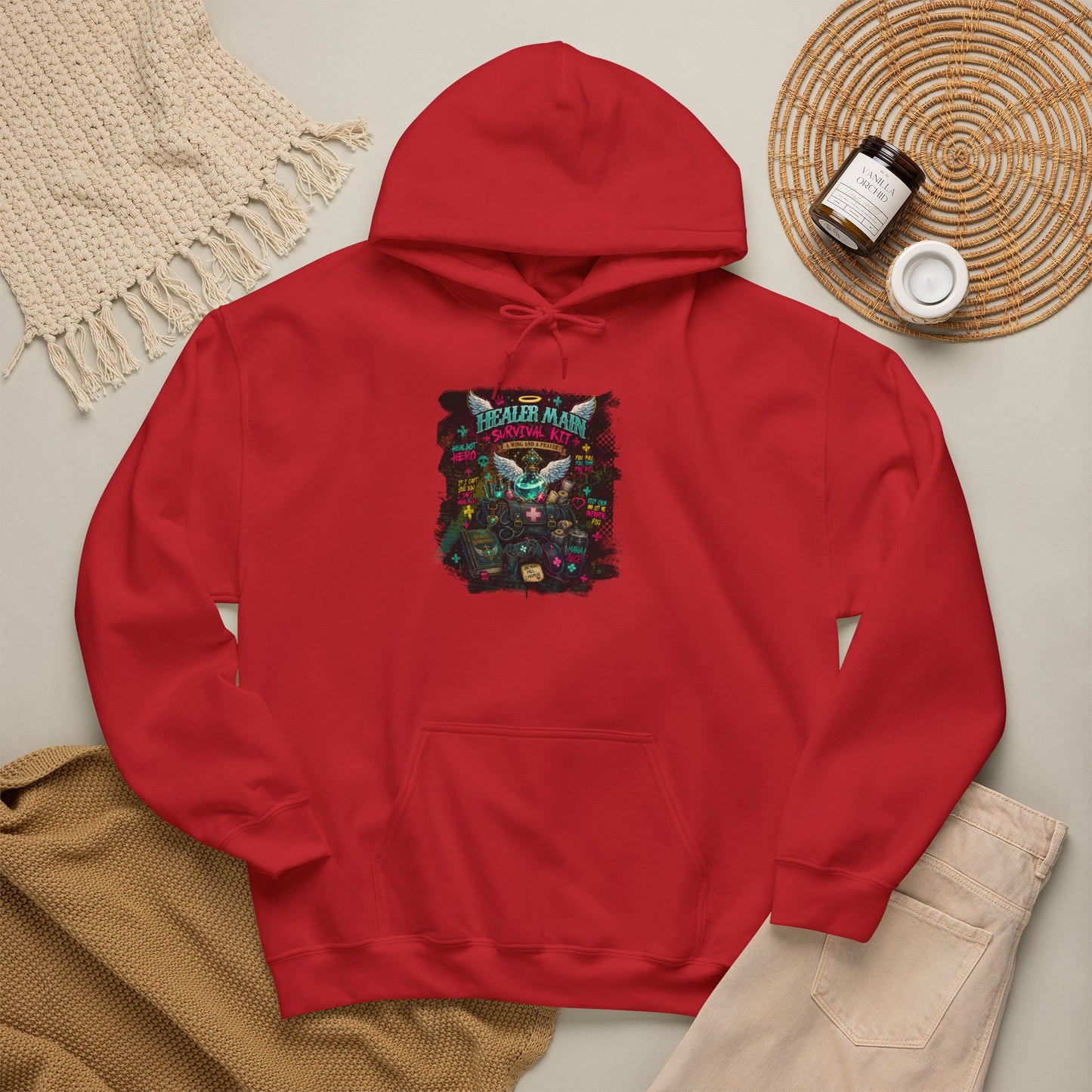 Healer Main Survival Kit | Fantasy Gamer Hoodie