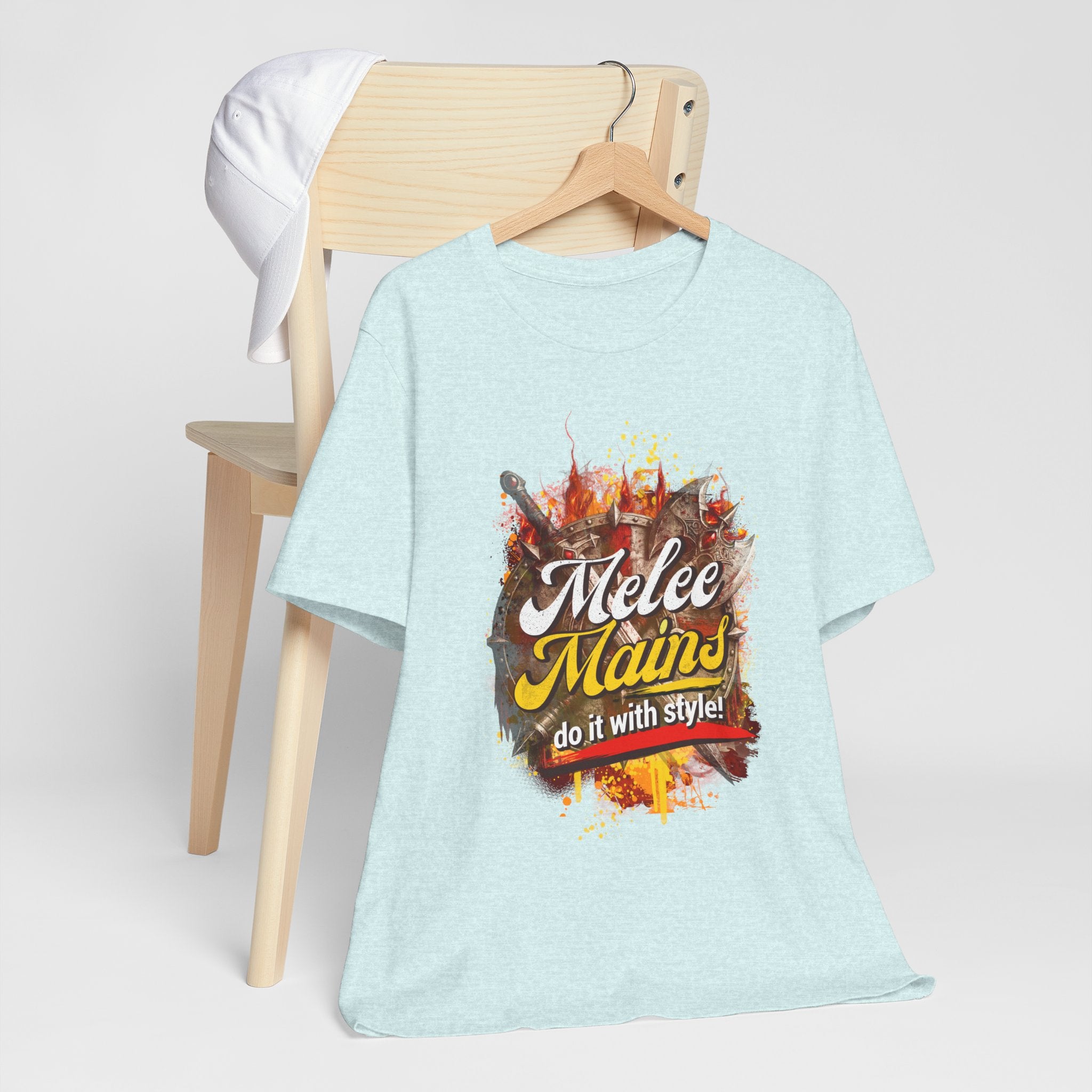 Melee Mains Graphic Tee — “Melee Mains do it with style!” Gamer T‑Shirt