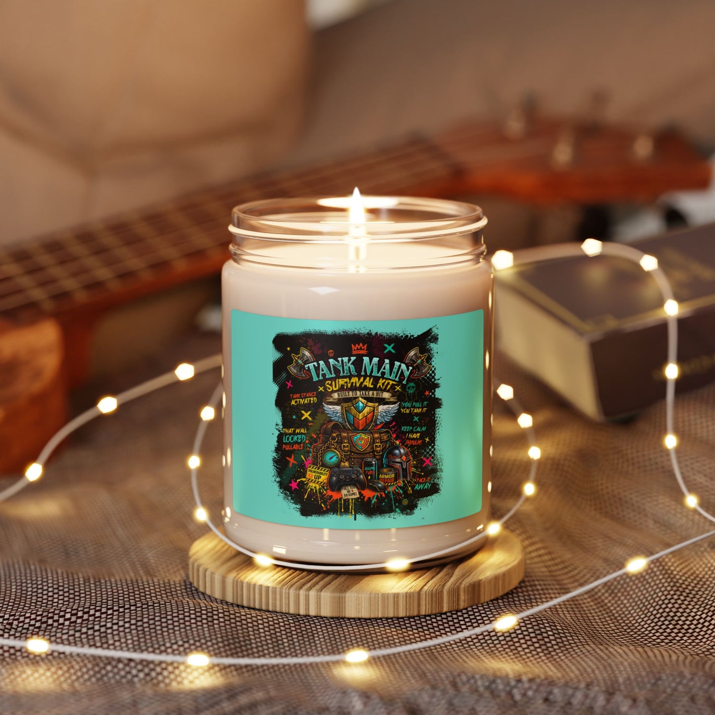 Tank Main Survival Kit | Gamer Scented Soy Candle (9oz)