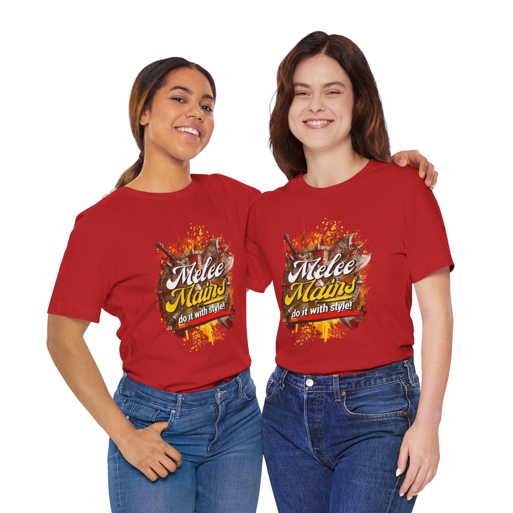 Melee Mains Graphic Tee — “Melee Mains do it with style!” Gamer T‑Shirt