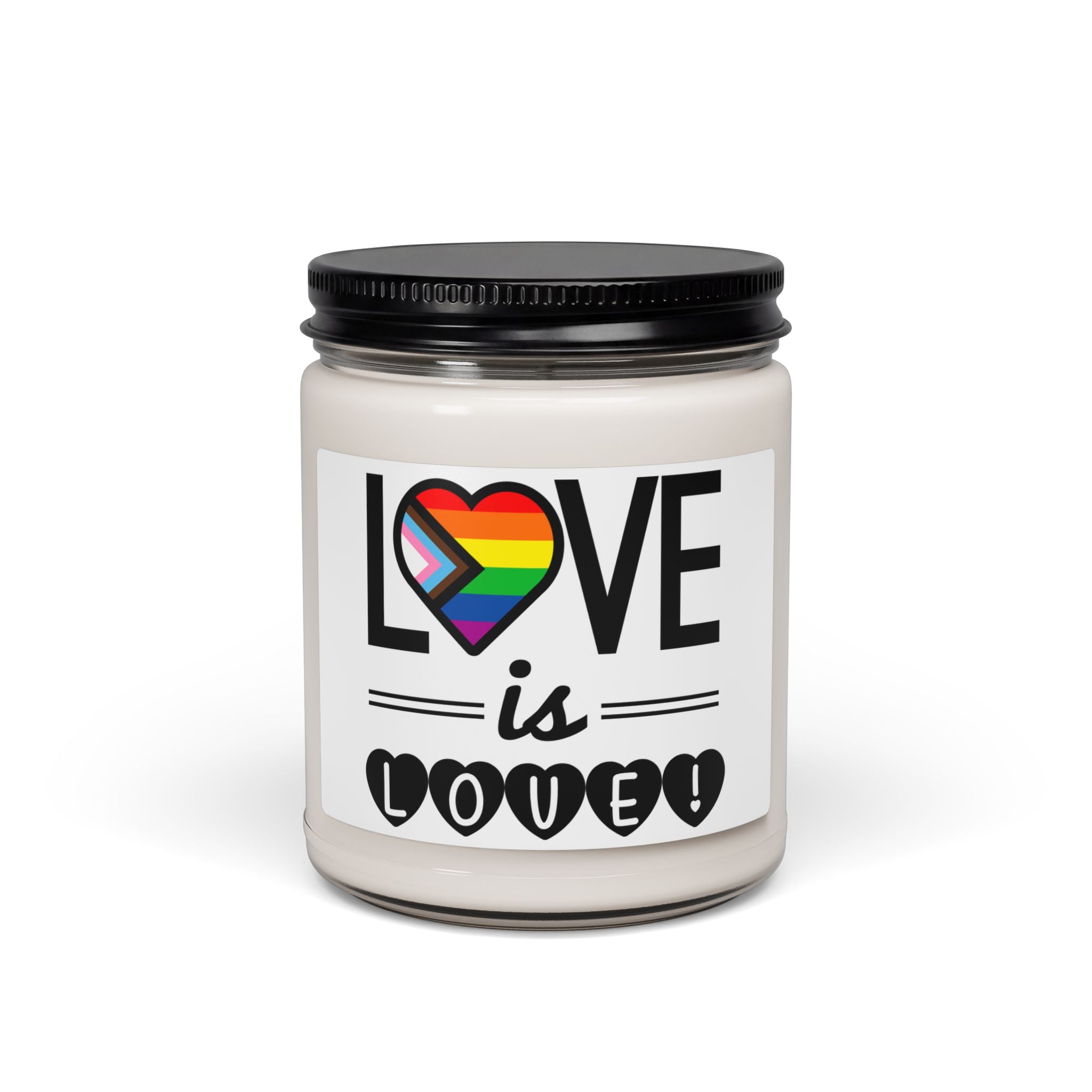 Love Is Love Soy Candle — Pride Rainbow 9oz Scented Candle
