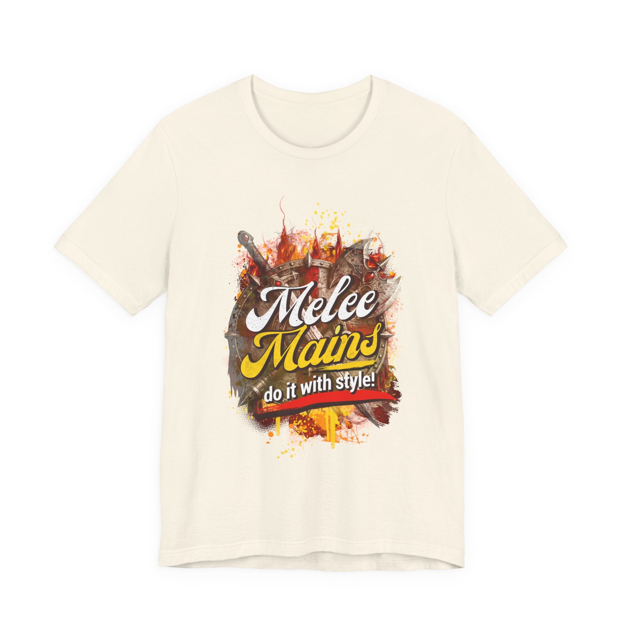 Melee Mains Graphic Tee — “Melee Mains do it with style!” Gamer T‑Shirt