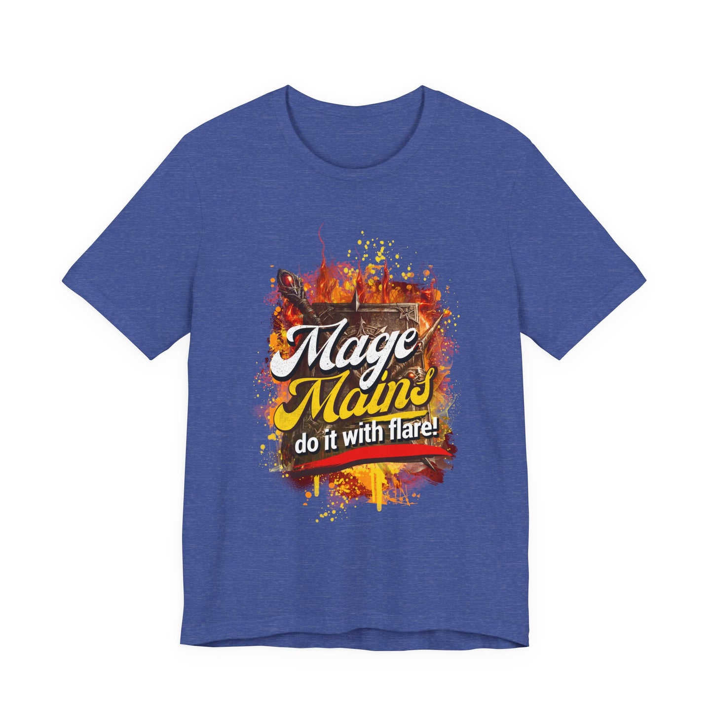 Mage Mains Tee — "Do It With Flare!" Fantasy Gamer Spellcaster T-Shirt