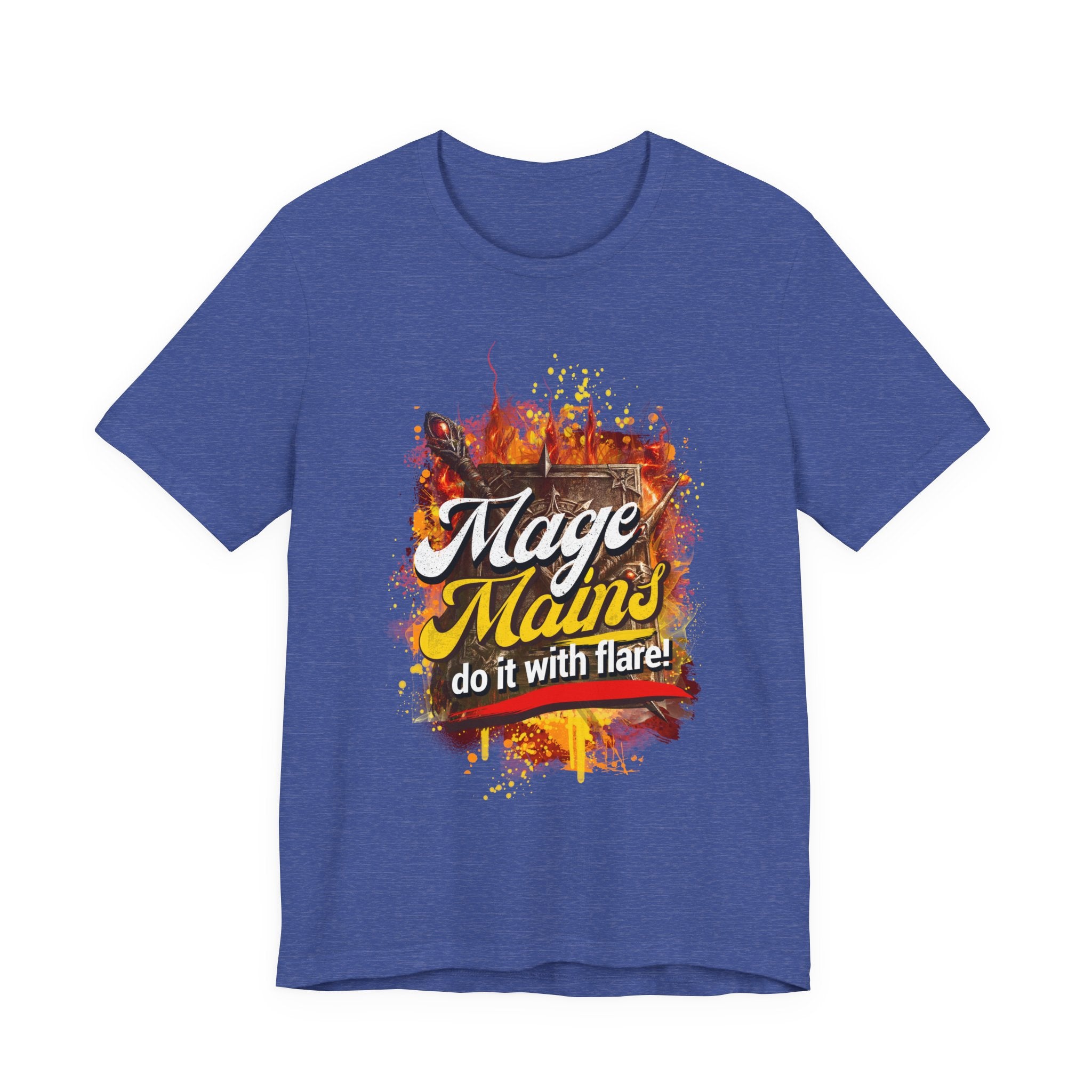 Mage Mains Tee — "Do It With Flare!" Fantasy Gamer Spellcaster T-Shirt